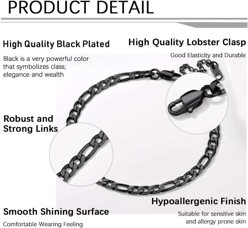 Thumbnail 2 de PROSTEEL Cavigliera a Catena Regolabile Set Impilabili – Estetica Tricolore, Minimalismo per Vacanze al Mare