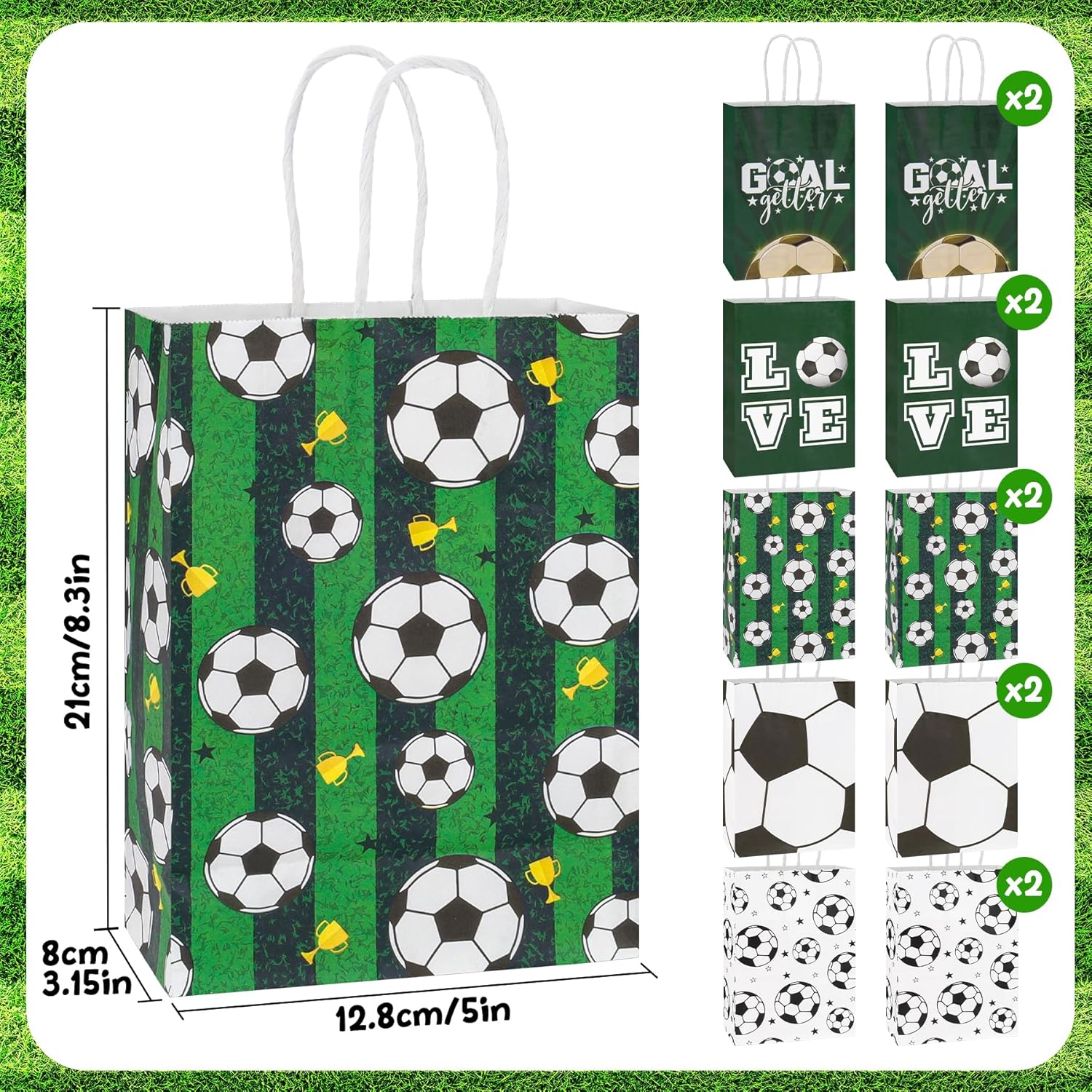 Thumbnail 1 de Fußball Party Taschen 10er Pack 🎁