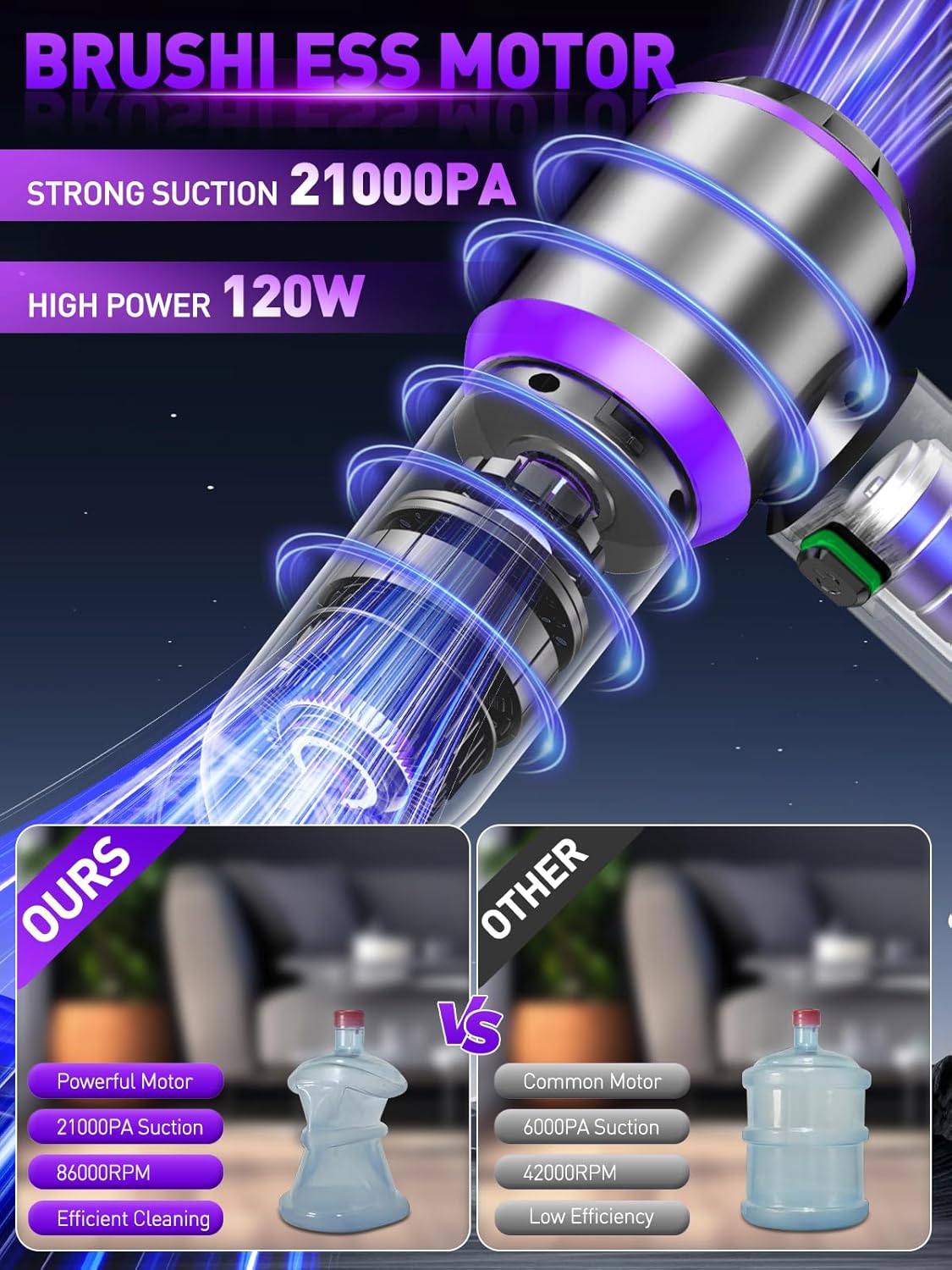 Thumbnail 1 de IYOFINE Vacuum Air Duster 80,000RPM 🧹