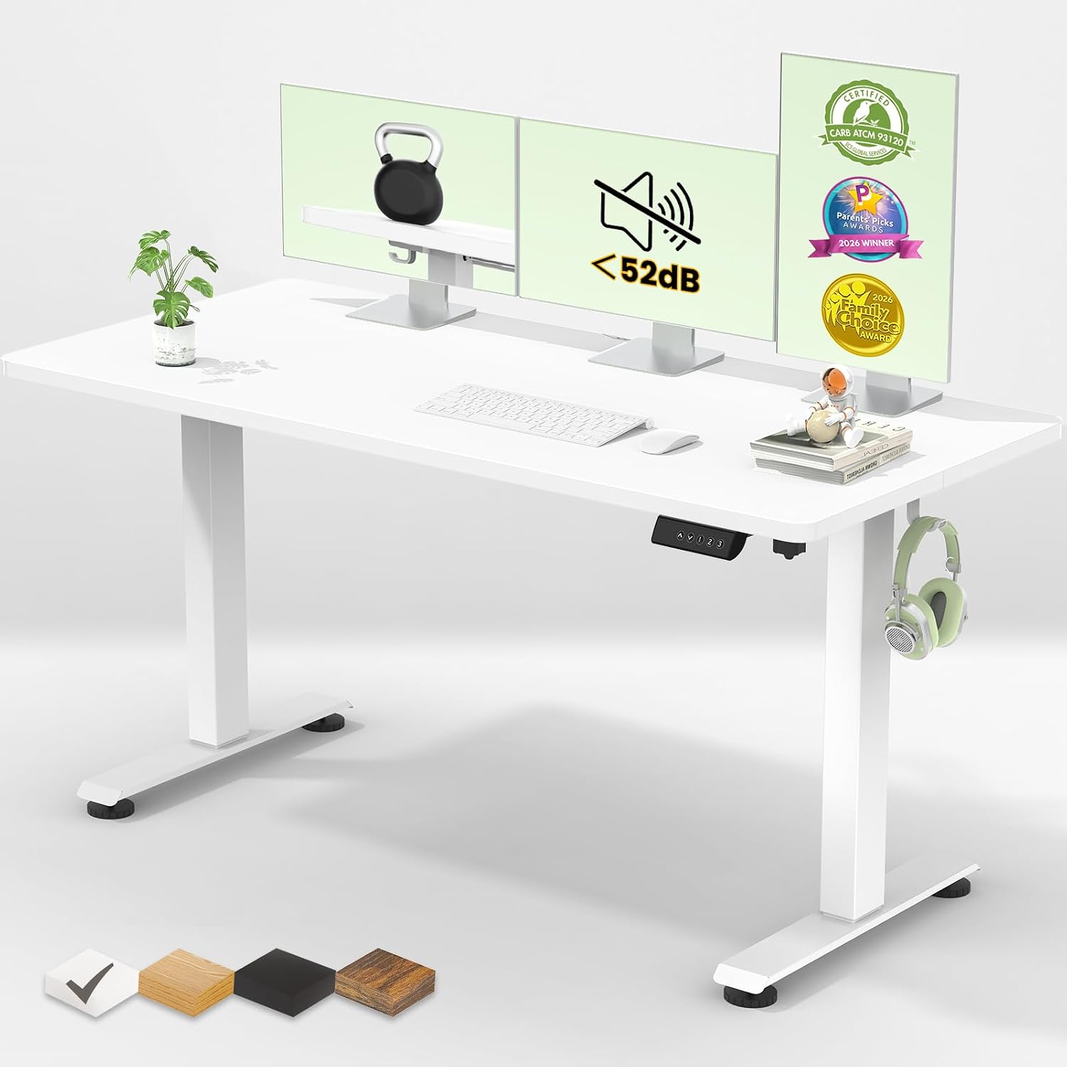 Detalle de Veken Electric Standing Desk, 55-Inch