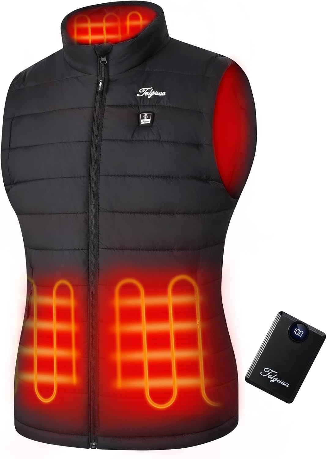 Thumbnail 5 de Telguua K112 Heated Gilet for Women with 10,000mAh Powerbank, 4 Heating Zones