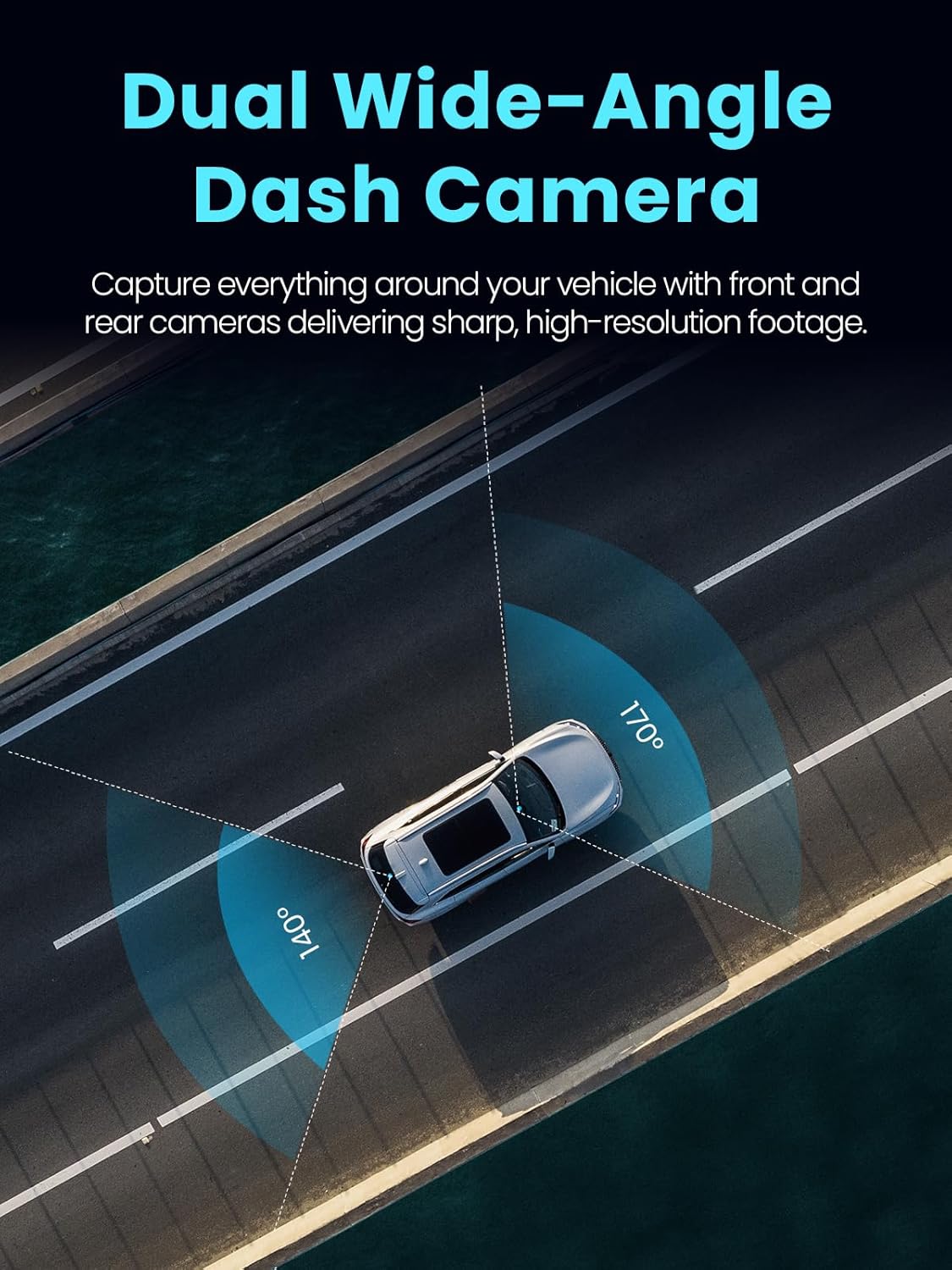 Thumbnail 3 de Alltotive E3 Dash Cam 1080P Front Rear