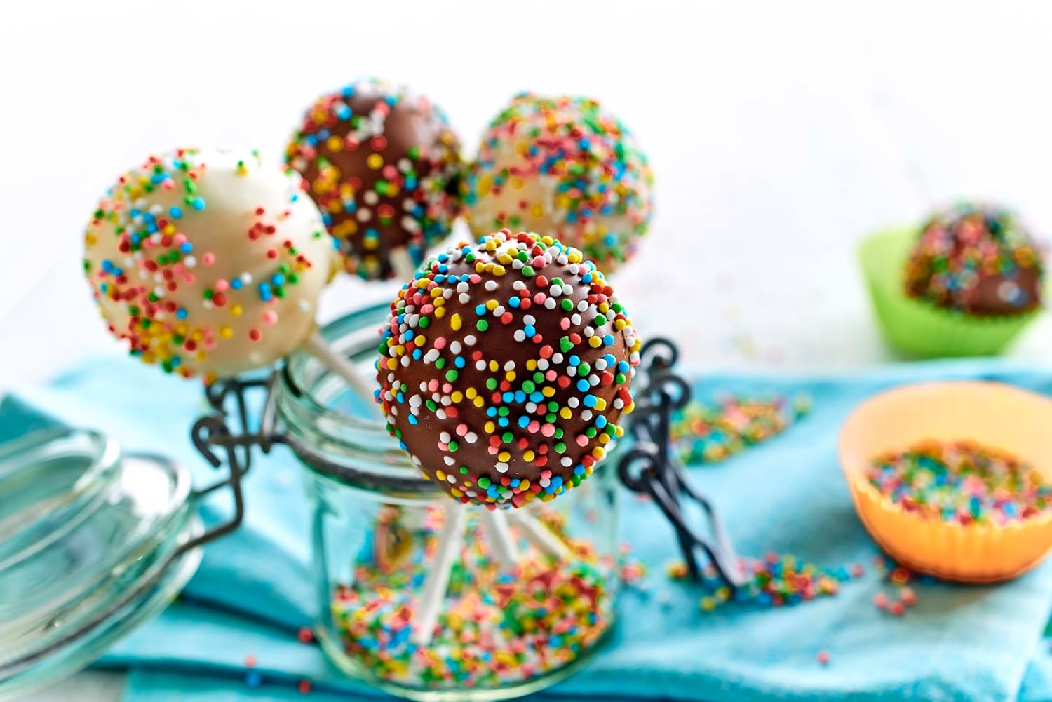 Thumbnail 2 de RUF Nonpareilles bunt – Zucker-Perlen und Streu-Dekor für Eis, Donuts und Kuchen (1.000 g Großpackung)