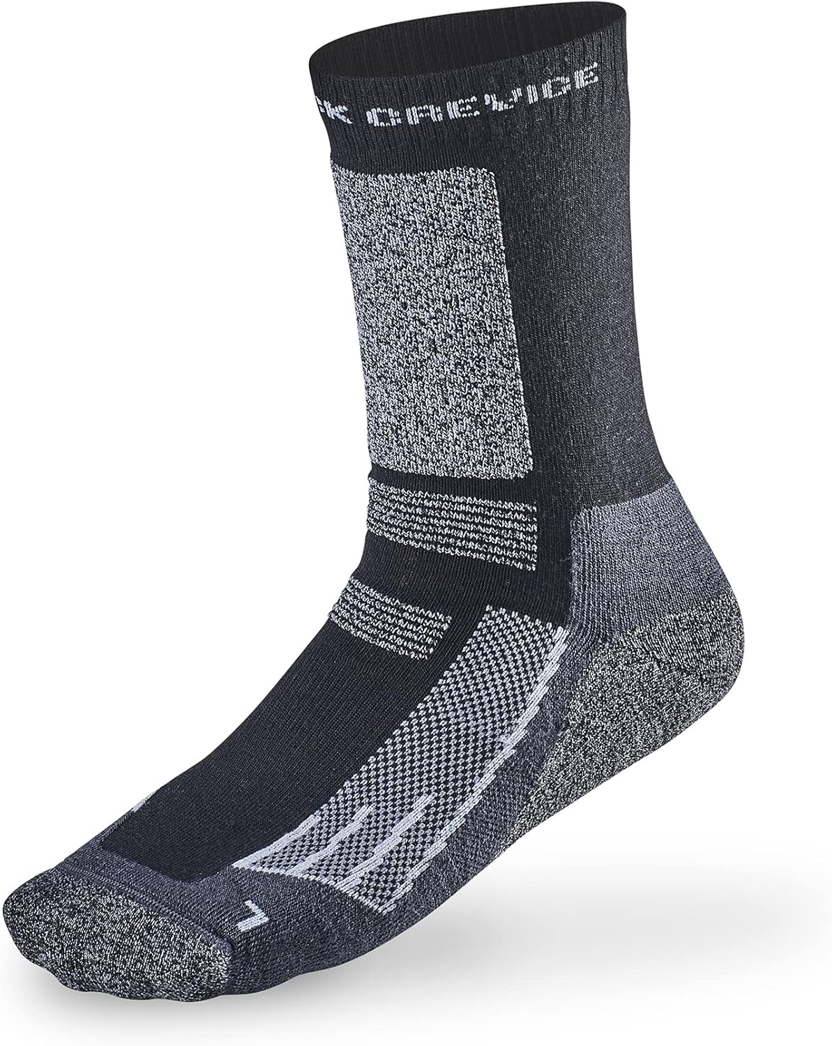 Detalle de Black Crevice Merino Outdoorsocken – Calze da Trekking in Lana Merino (Unisex)