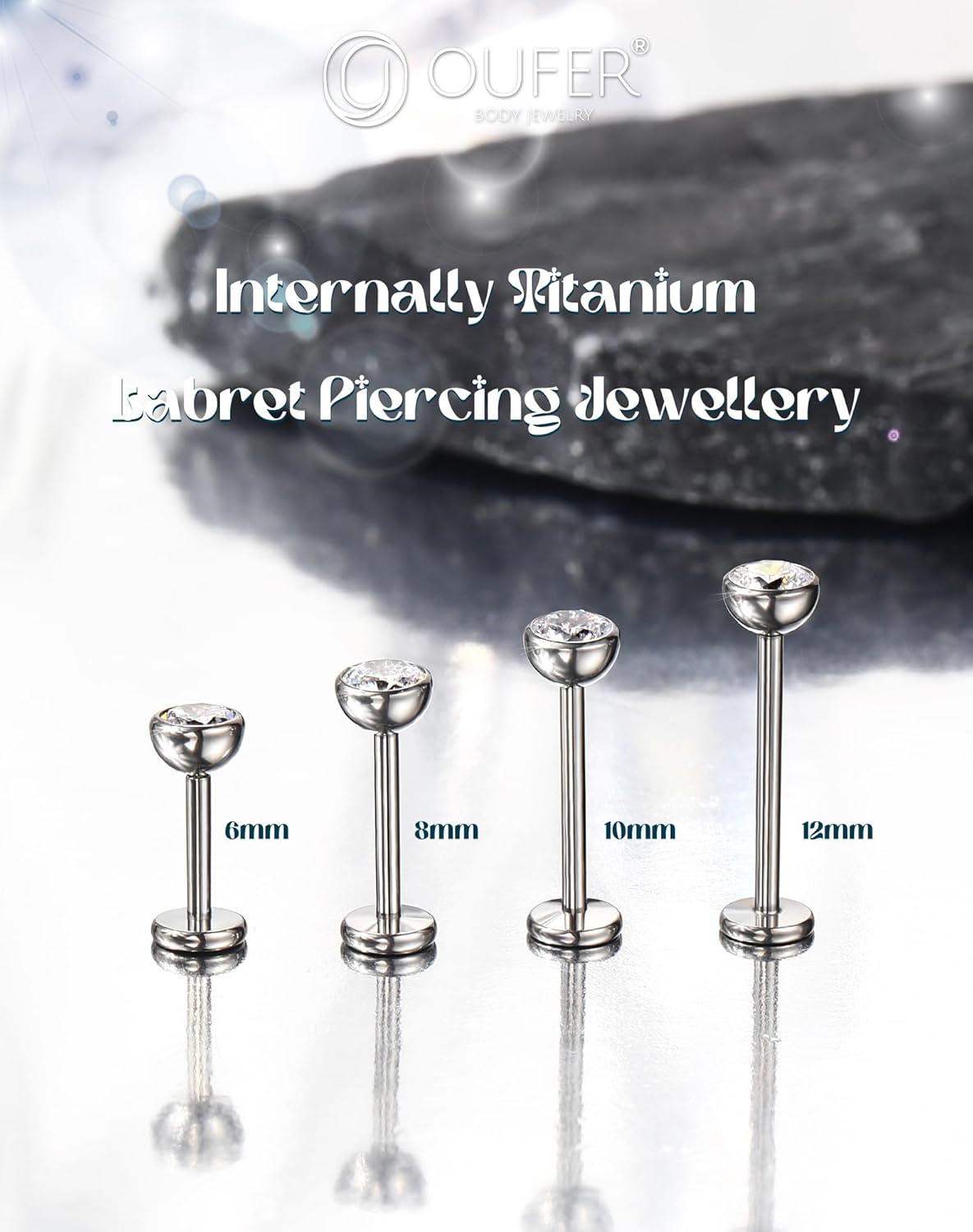 Detalle 2 de OUFER Body Piercing Internally Helix Earring