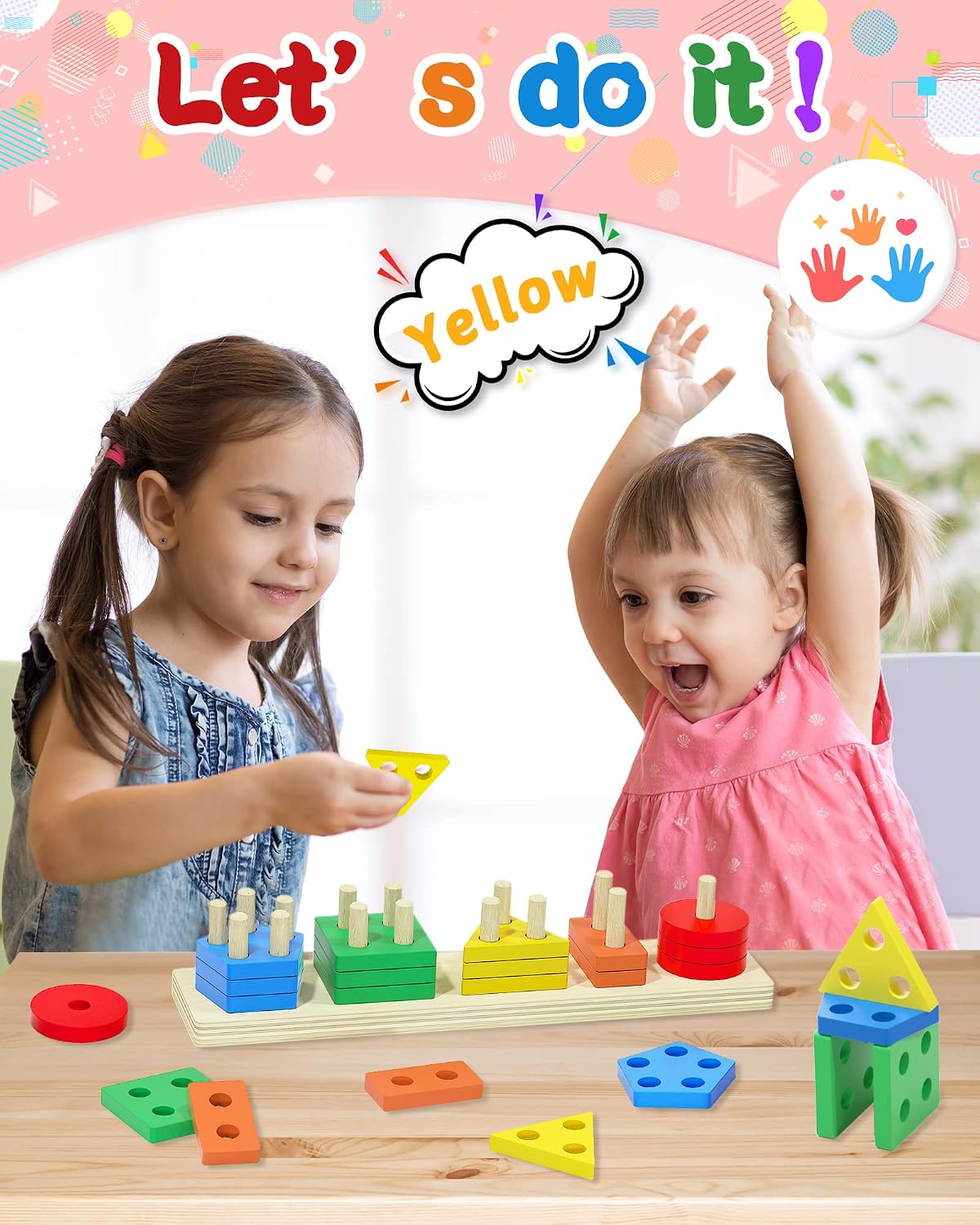 Thumbnail 1 de Yetonamr Montessori Wooden Sensory Toy for Ages 2 🎲