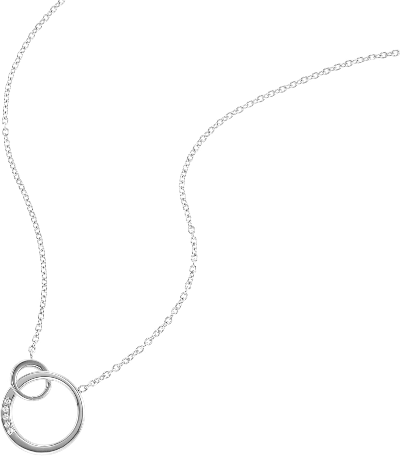 Detalle de Skagen Damen Halskette aus Edelstahl mit Karabiner-Verschluss – Anhänger 16x16 mm