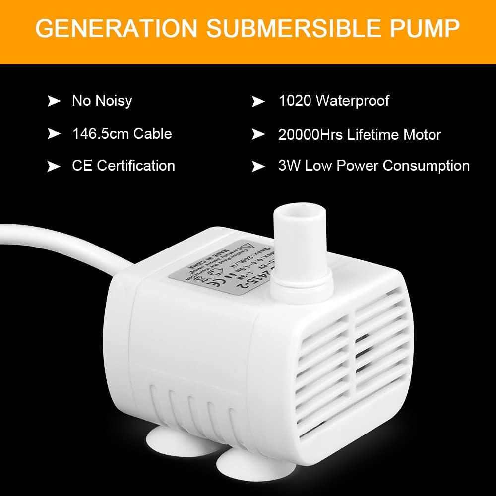Thumbnail 5 de flintronic Mini Pompe à Eau 200L/H 3W