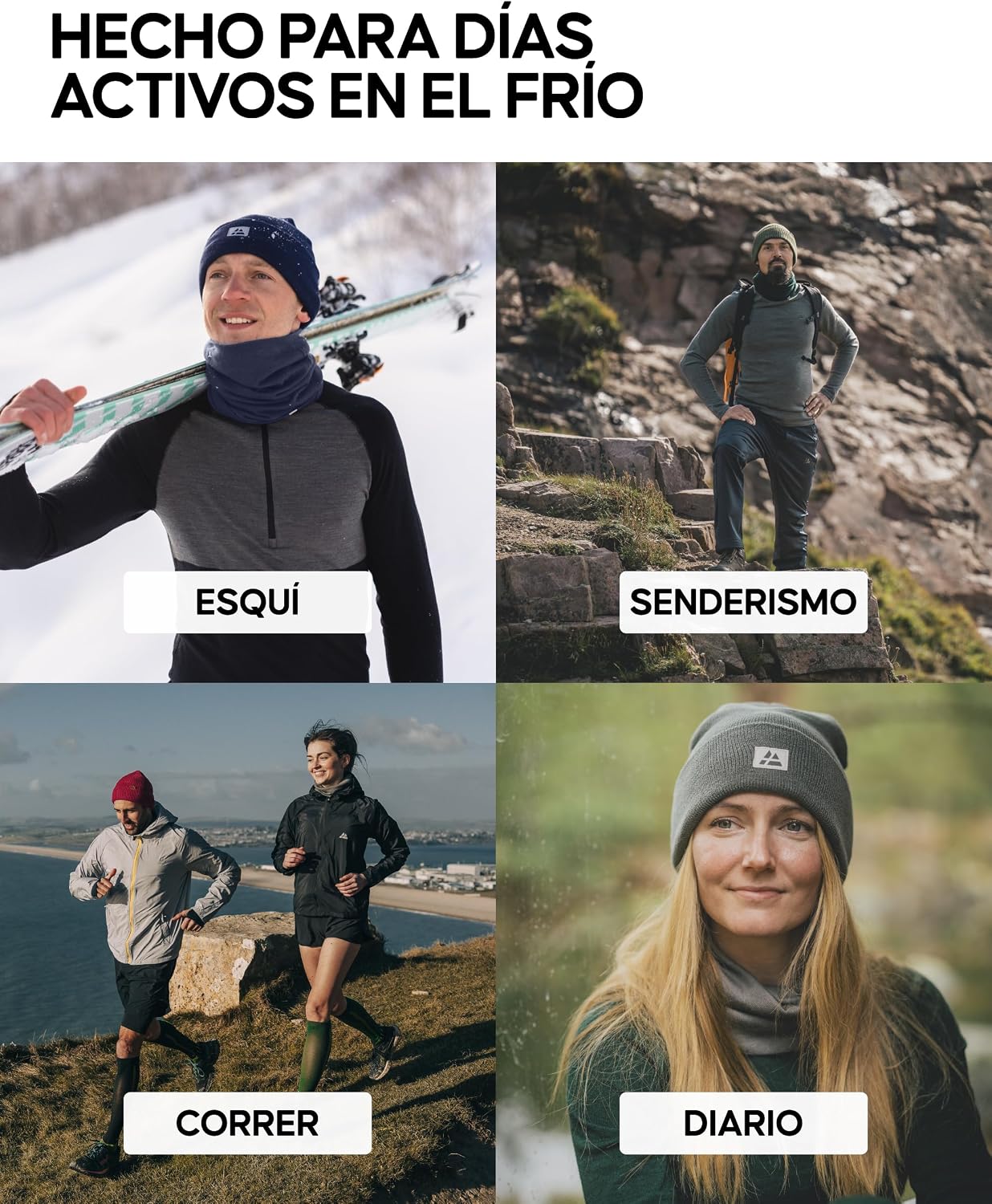 Thumbnail 3 de DANISH ENDURANCE Gorro Invierno Lana Merino Unisex