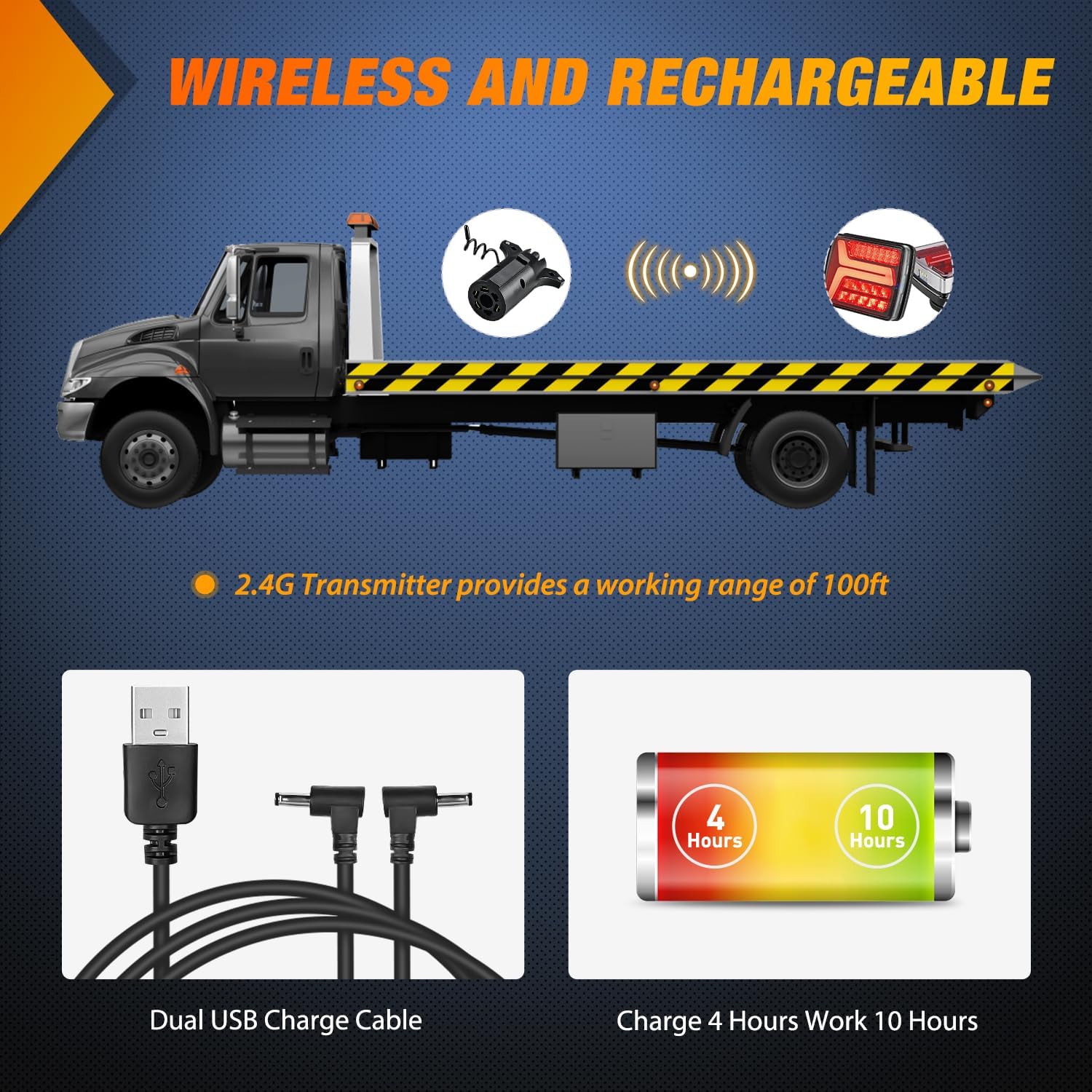 Thumbnail 6 de Nilight Magnetic Trailer Towing Light Kit 58LED 🚚