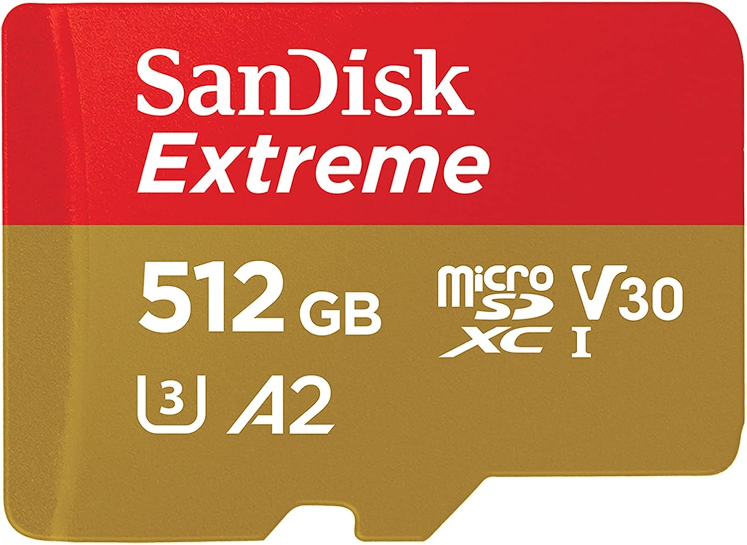 Detalle de SanDisk Extreme microSDXC UHS-I 512 GB mit Adapter – robust, schnell und vielseitig einsetzen
