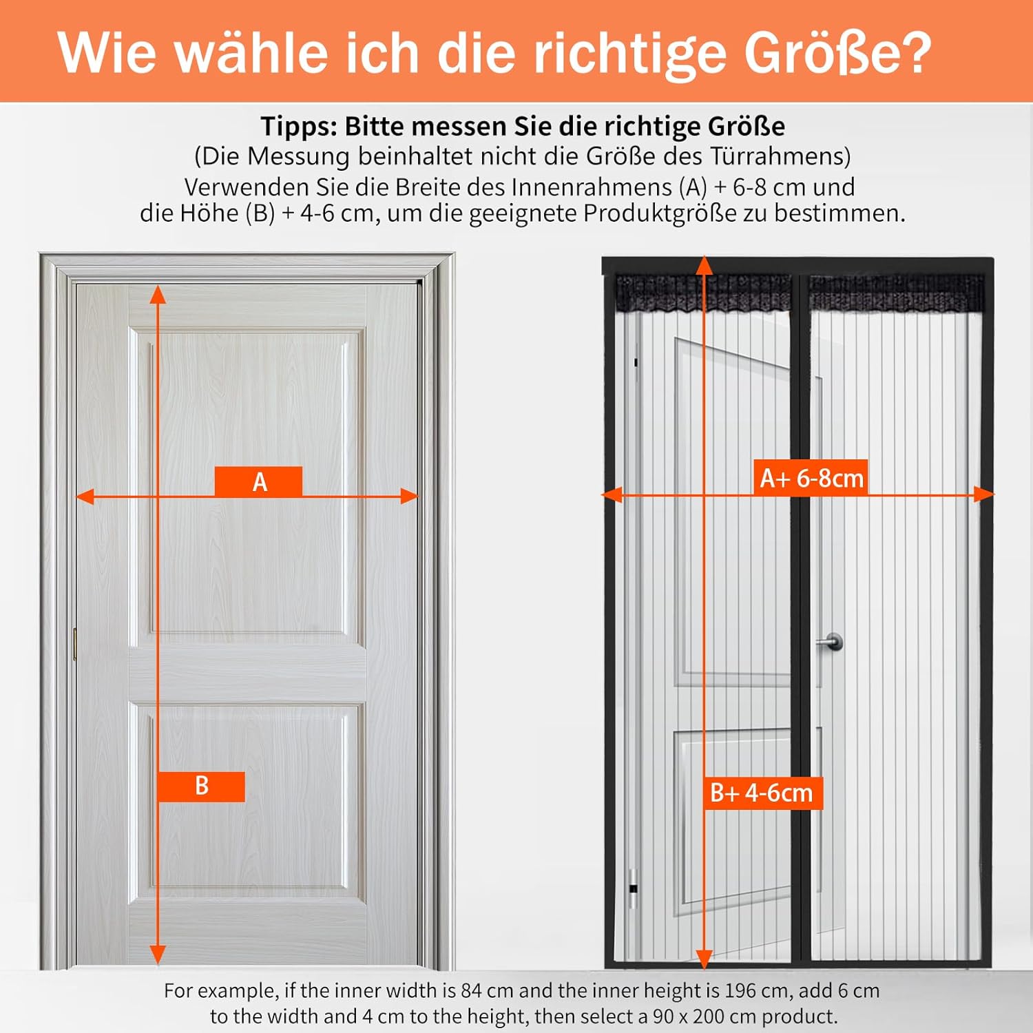 Thumbnail 5 de DIKER Magnetic Fly Screen Door (100 x 200cm) – no-gap insect protection with magnetic strips