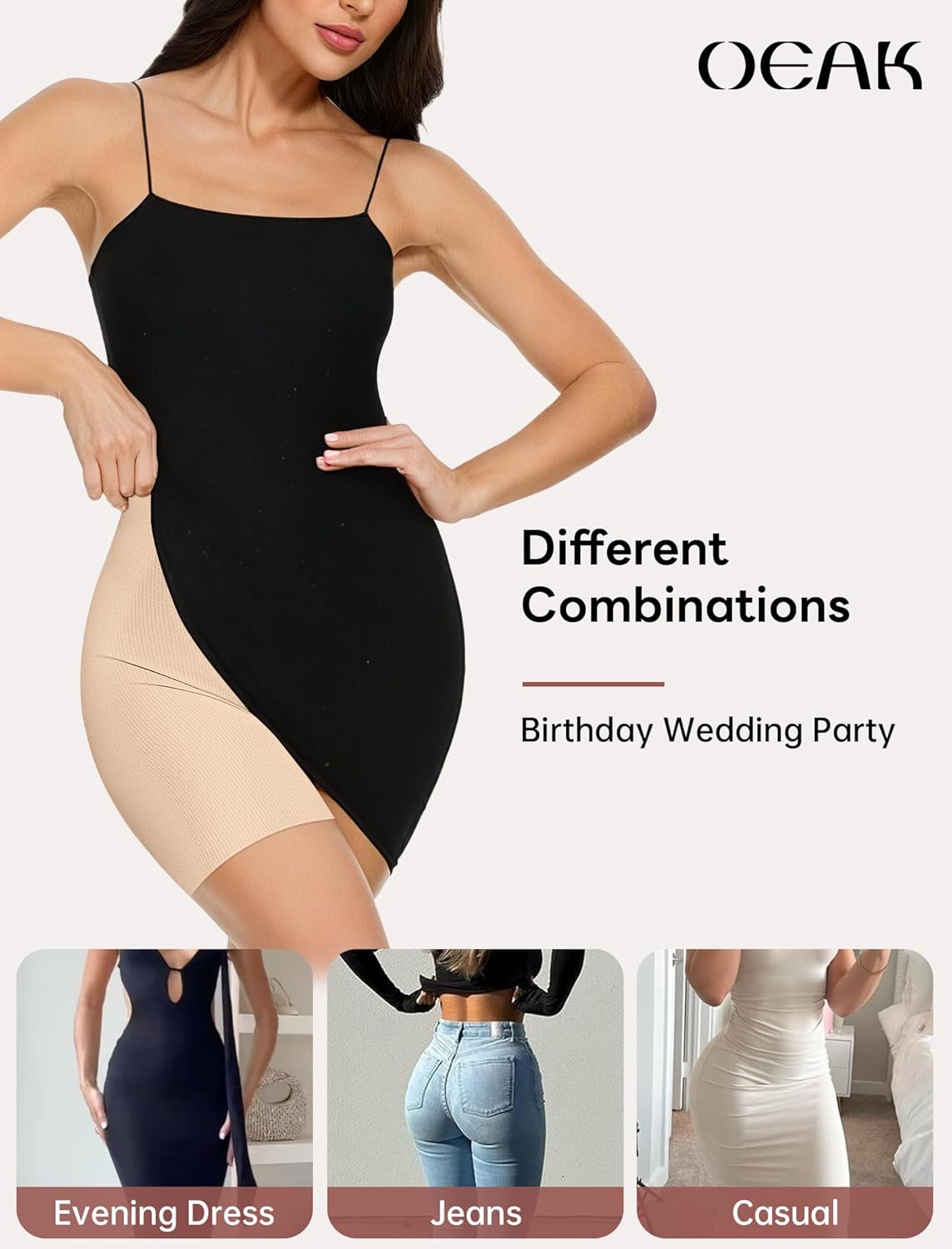 Thumbnail 4 de OEAK Tummy Control Shapewear for Women – Seamless High Waisted Body Shaper