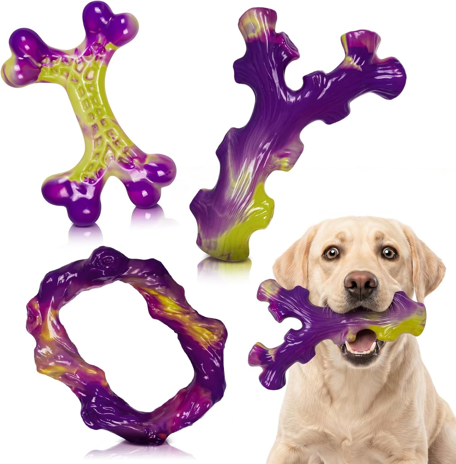 Detalle de Frienhund Tough Dog Toys 3 Pack
