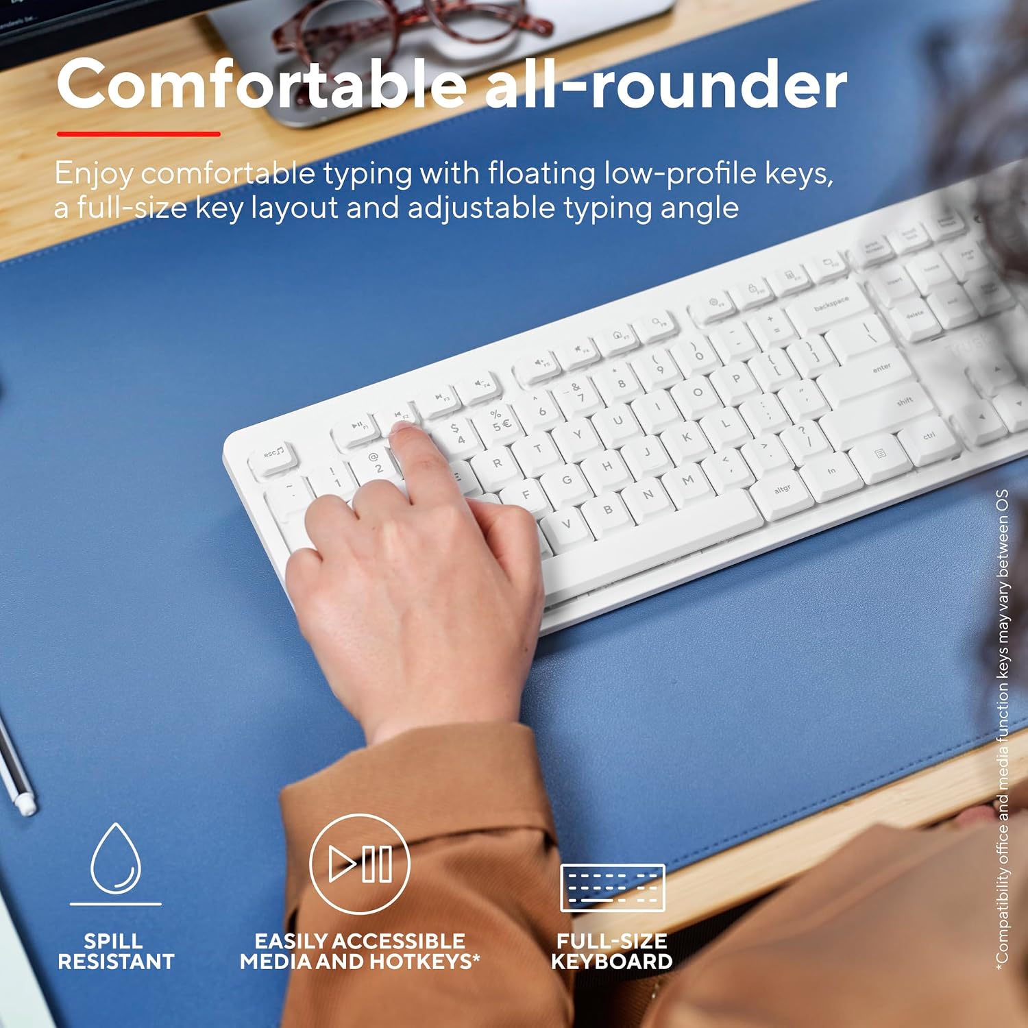 Thumbnail 4 de Trust Ody II Silent Wireless Keyboard and Mouse Set (UK Layout)