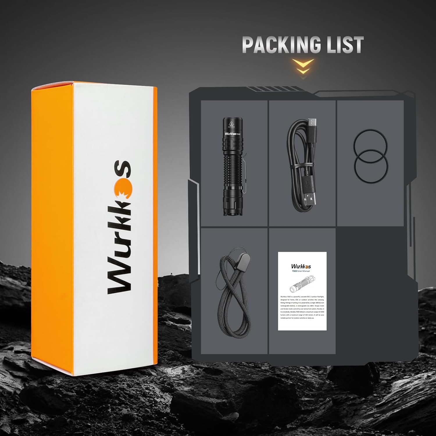 Thumbnail 6 de Wurkkos TD02 Linterna LED Recargable 💡 Compacta Táctica y Outdoor