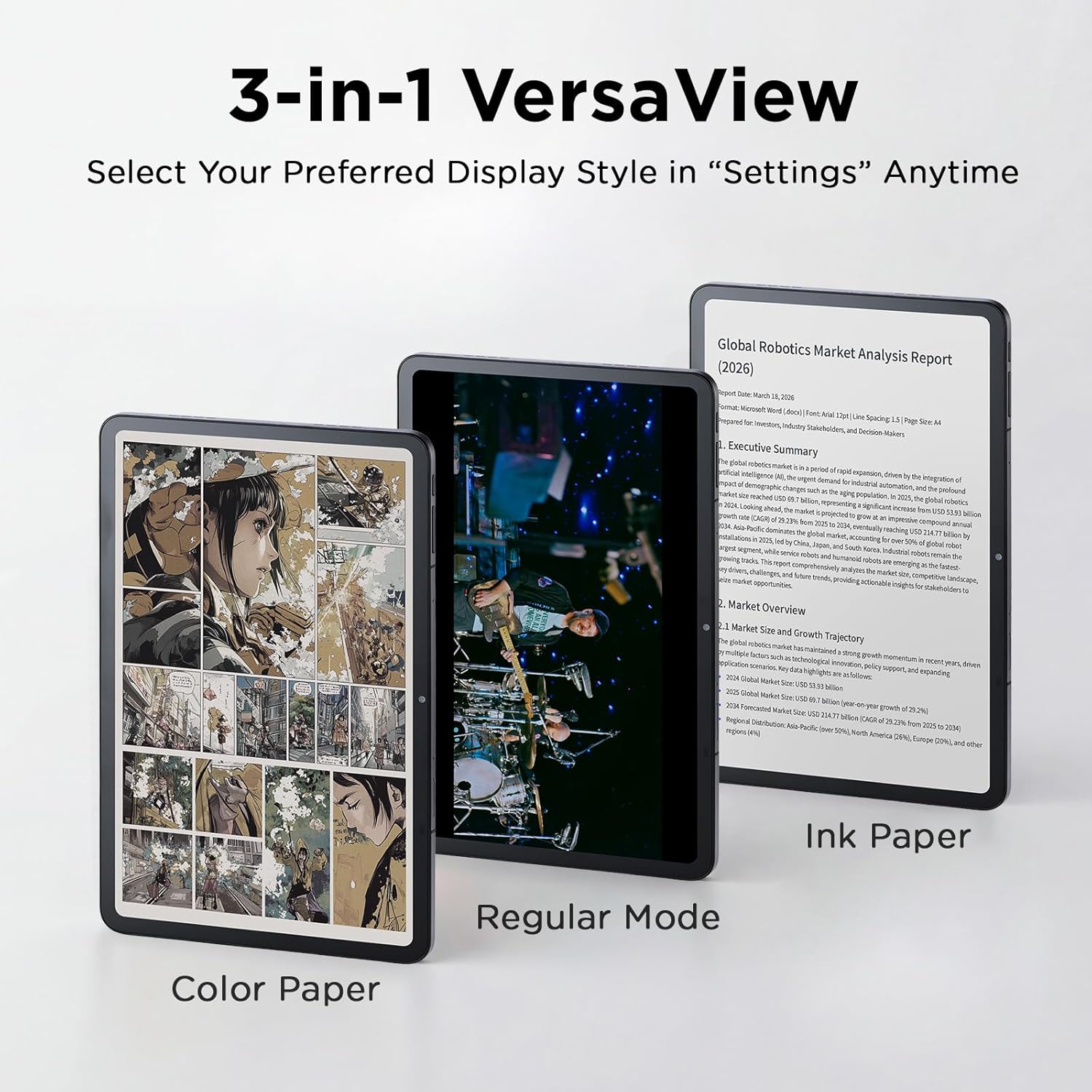 Thumbnail 4 de TCL NXTPAPER 11 Gen 2 Android Tablet (11-Inch Drawing Pad + Digital Notebook) with Stylus & Flip Case, NXTPAPER 4.0 Display