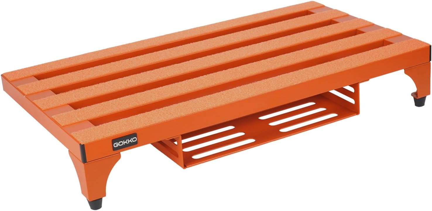 Detalle 2 de GOKKO GKA-22OR 22" Aluminum Guitar Pedalboard 🎸
