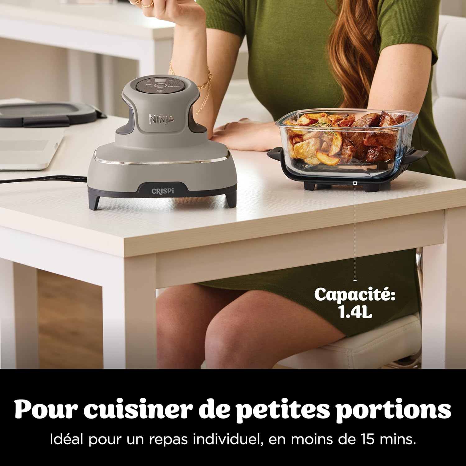 Thumbnail 6 de Ninja CRISPi Air Fryer Design Compact 4 en 1 (FN101EUST) – Compact, polyvalente et prêt à l’emploi