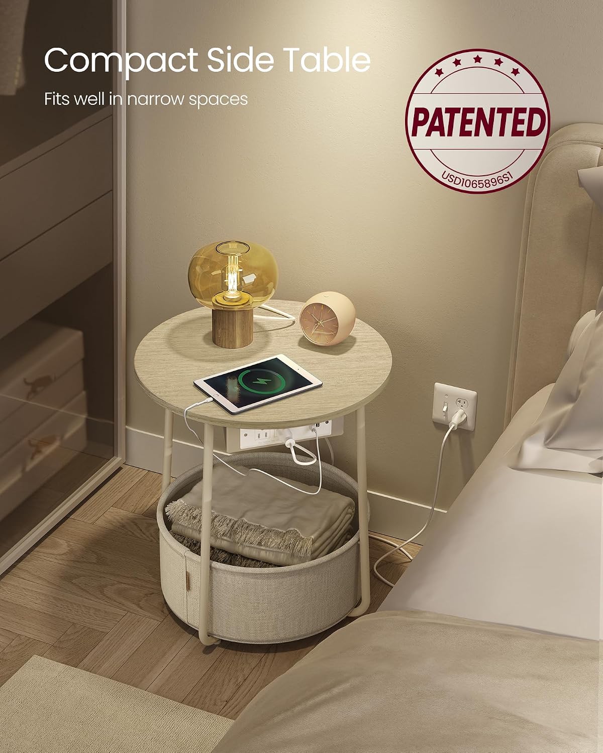 Detalle 2 de VASAGLE Side Table ULET228N01
