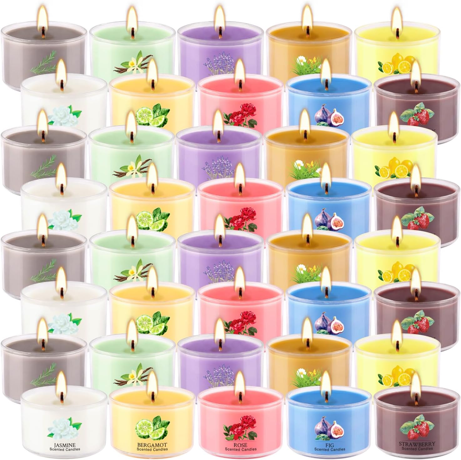 Detalle de 40 Scented Candle Set 35g โ 10 Fragrances ๐ฏ