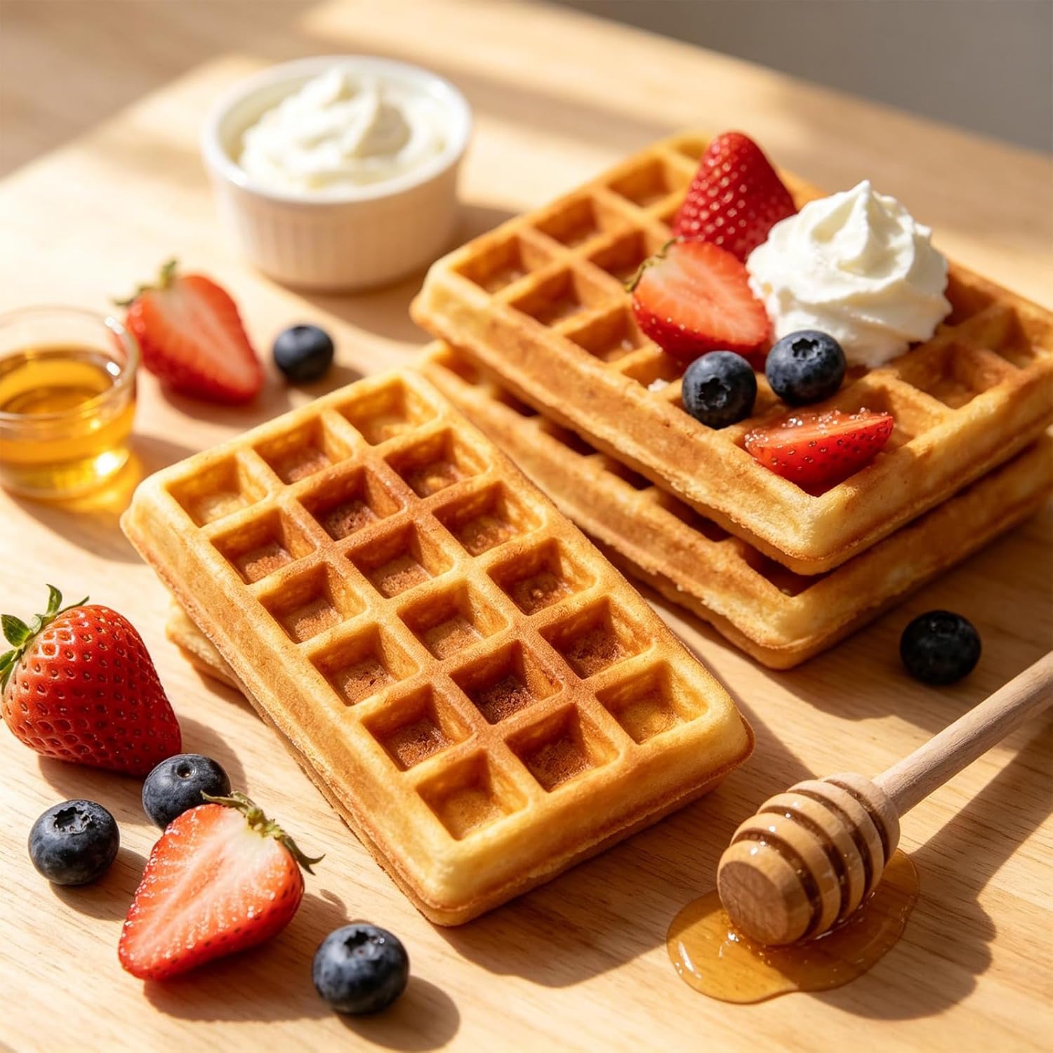 Detalle de Silicone Waffle Molds, 4.65 x 2.76 Inches