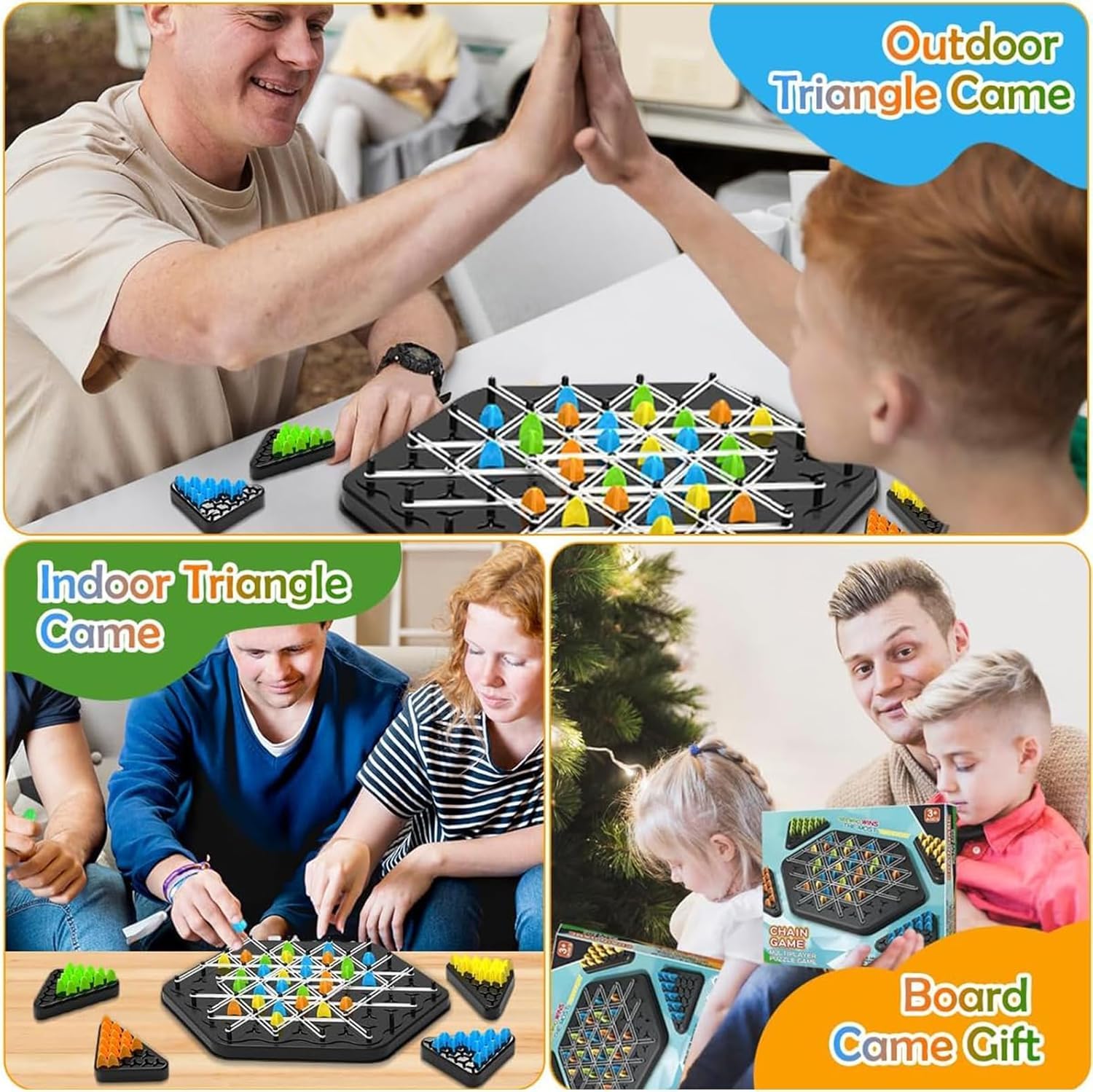 Thumbnail 5 de ROMANVIC Triggle Spiel – Strategisches Brettspiel