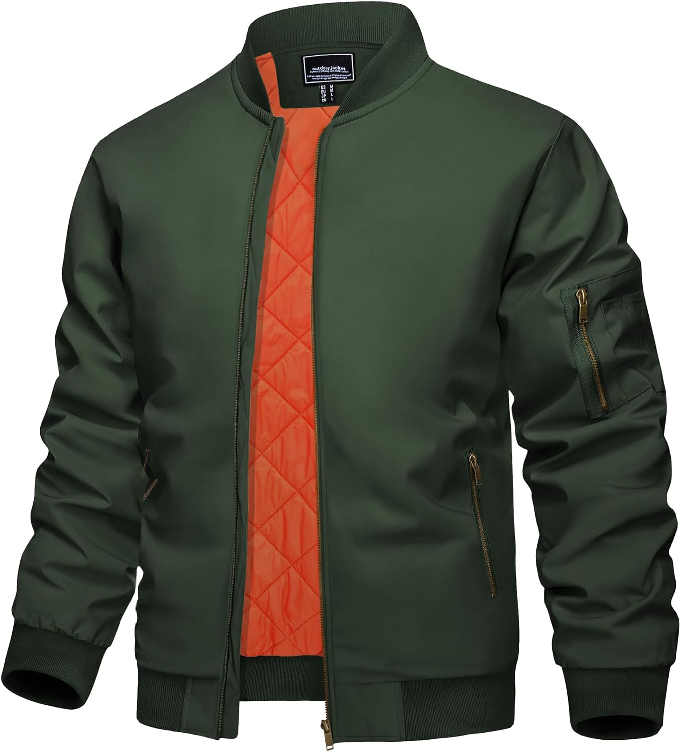 Detalle de KEFITEVD Hommes Bombardier Veste 1 pièce