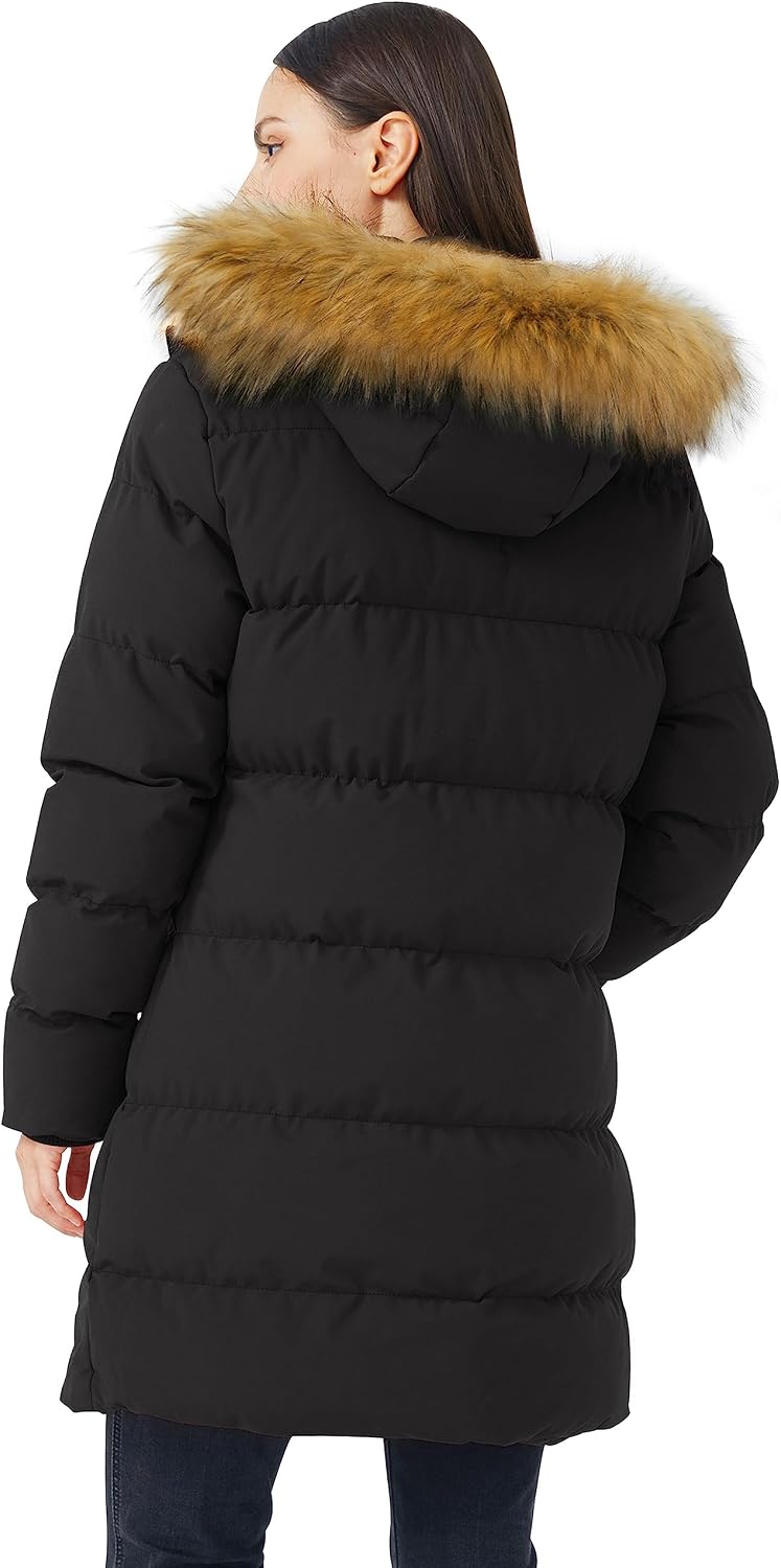 Thumbnail 6 de WenVen Women's Winter Thicken Puffer Coat with Removable Faux Fur Hood