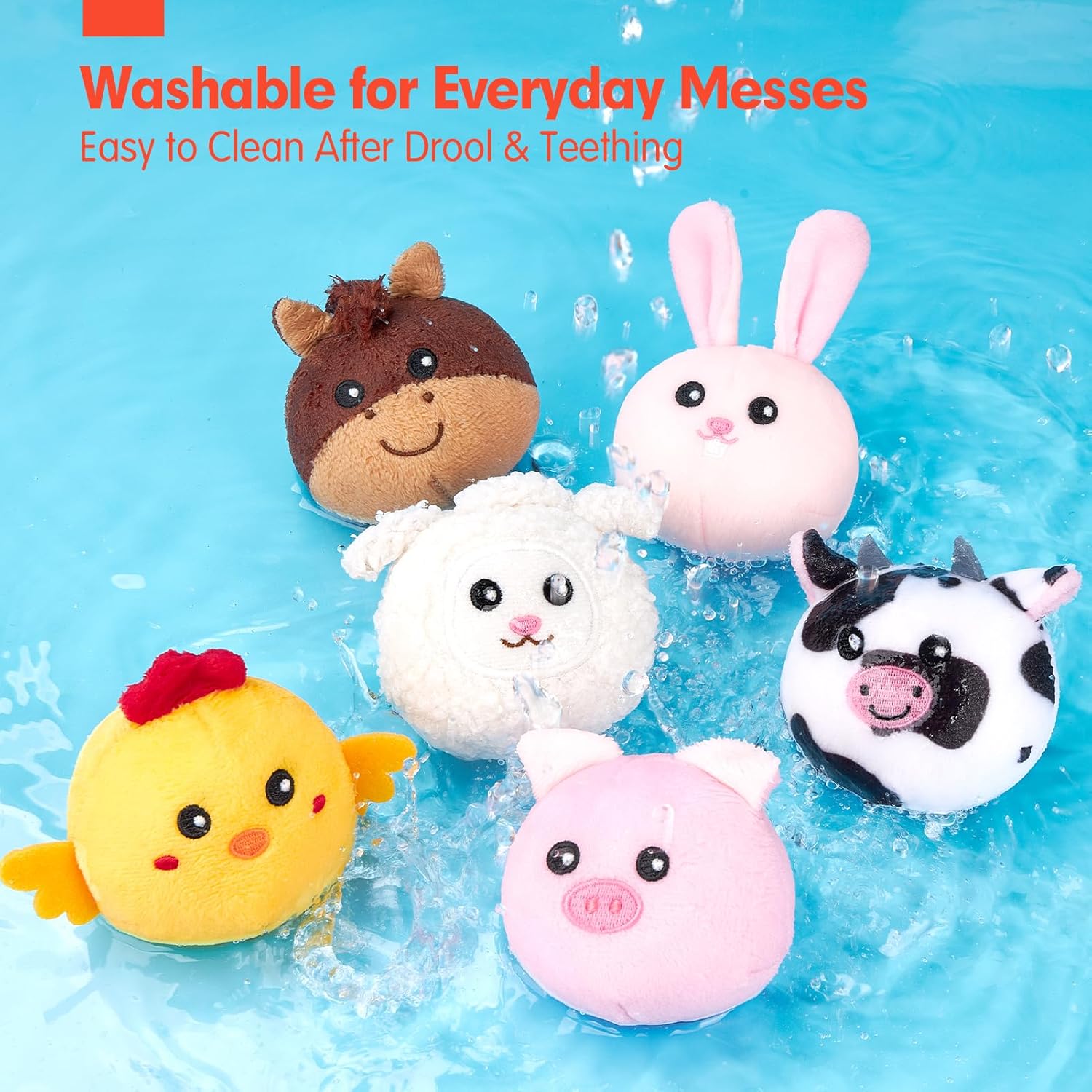 Detalle 2 de hahaland Baby Toys Farm Animals sensory set