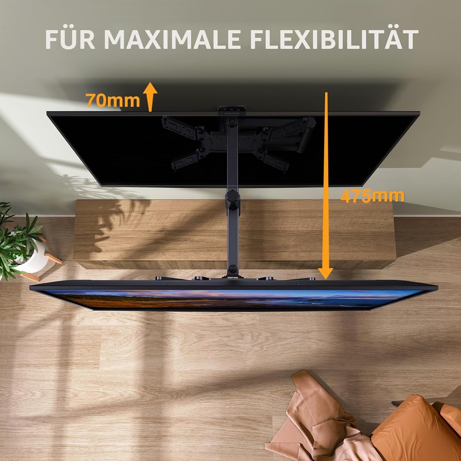 Detalle 1 de Perlegear TV Wandhalterung für 26–60" Fernseher