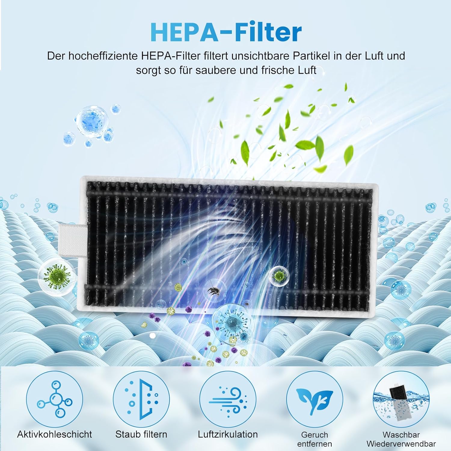 Thumbnail 5 de Pure Realm 26-teiliges Zubehörset für ECOVACS DEEBOT X8 PRO Omni / X8 Omni (Ersatzteile für X8-Serie)