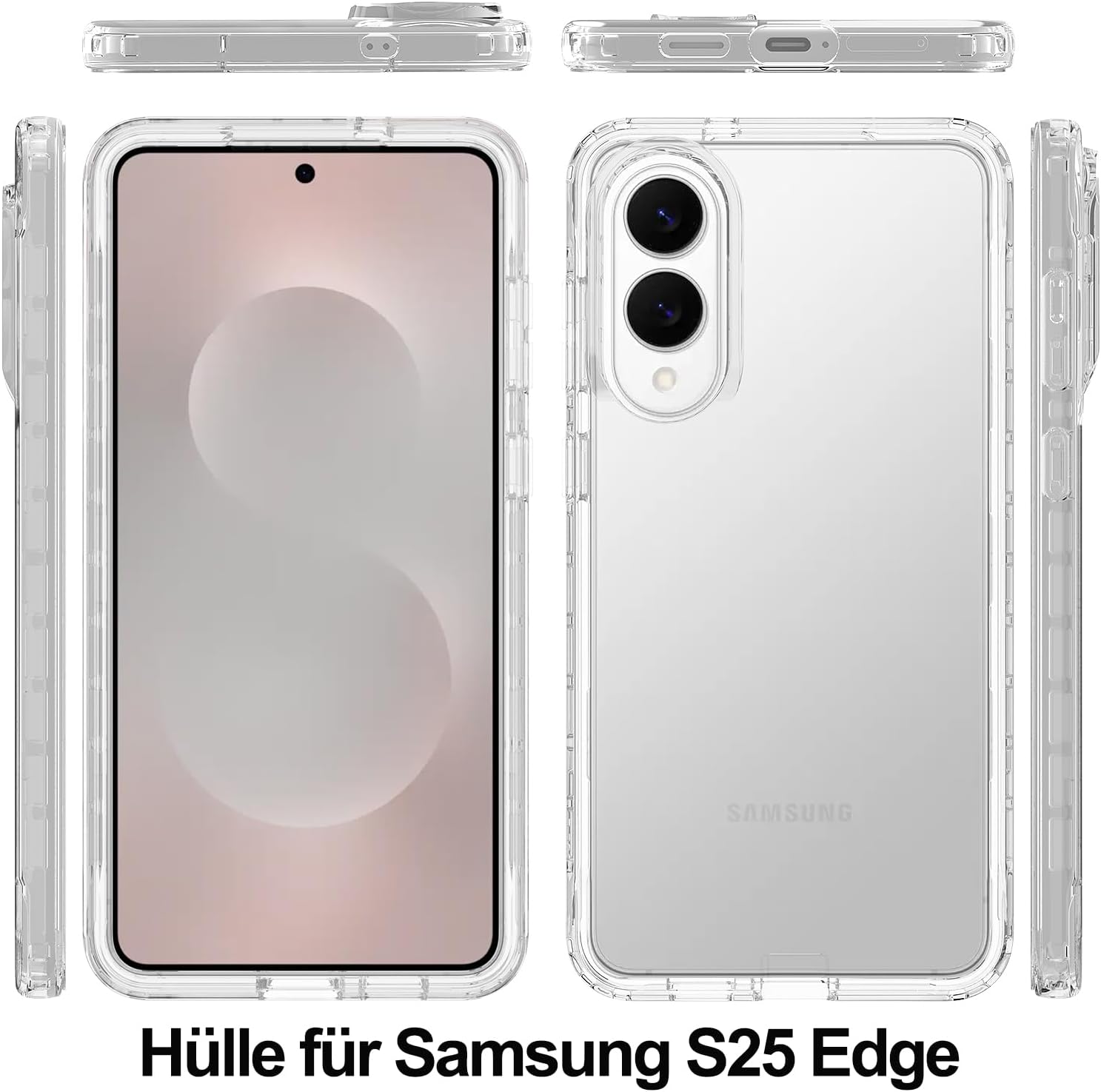 Thumbnail 5 de Leedia Galaxy S25 Edge Hülle 6,7"