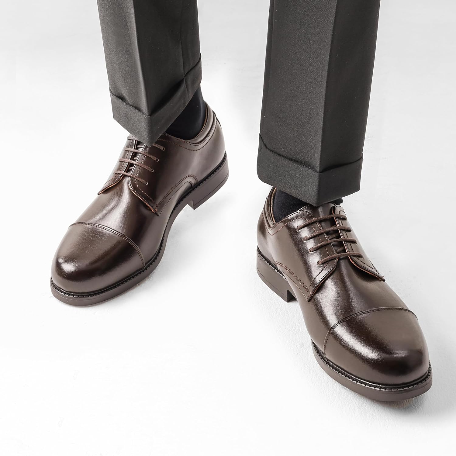 Thumbnail 6 de Bruno Marc Scarpe Eleganti Stringate Derby Uomo Basse Oxford Vintage Allacciare Elegante