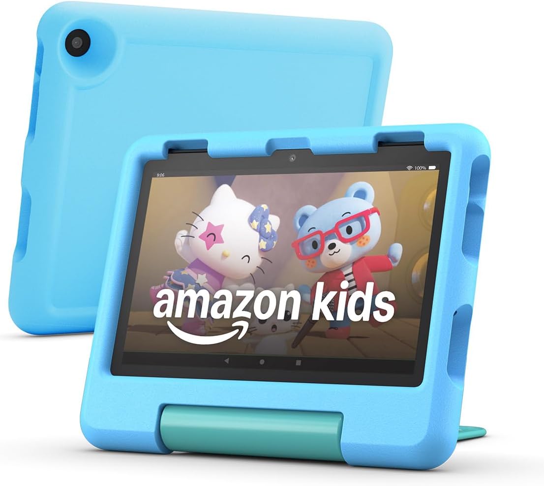 Detalle 2 de Amazon Fire HD 8 Kids (2024) Tablet, 8-Inch HD, 64GB, Blue