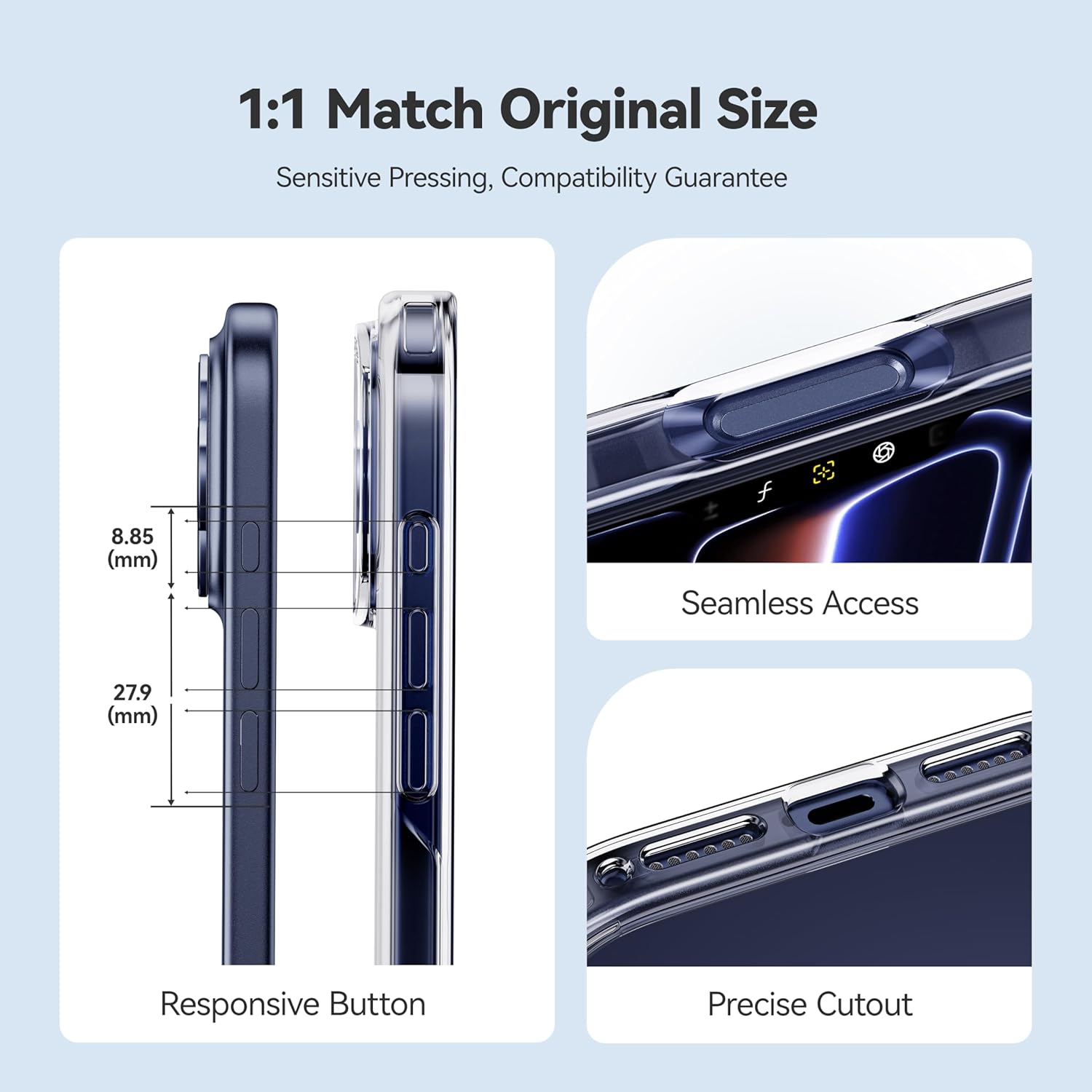 Thumbnail 5 de CASEKOO Crystal Clear iPhone 17 Pro Max case