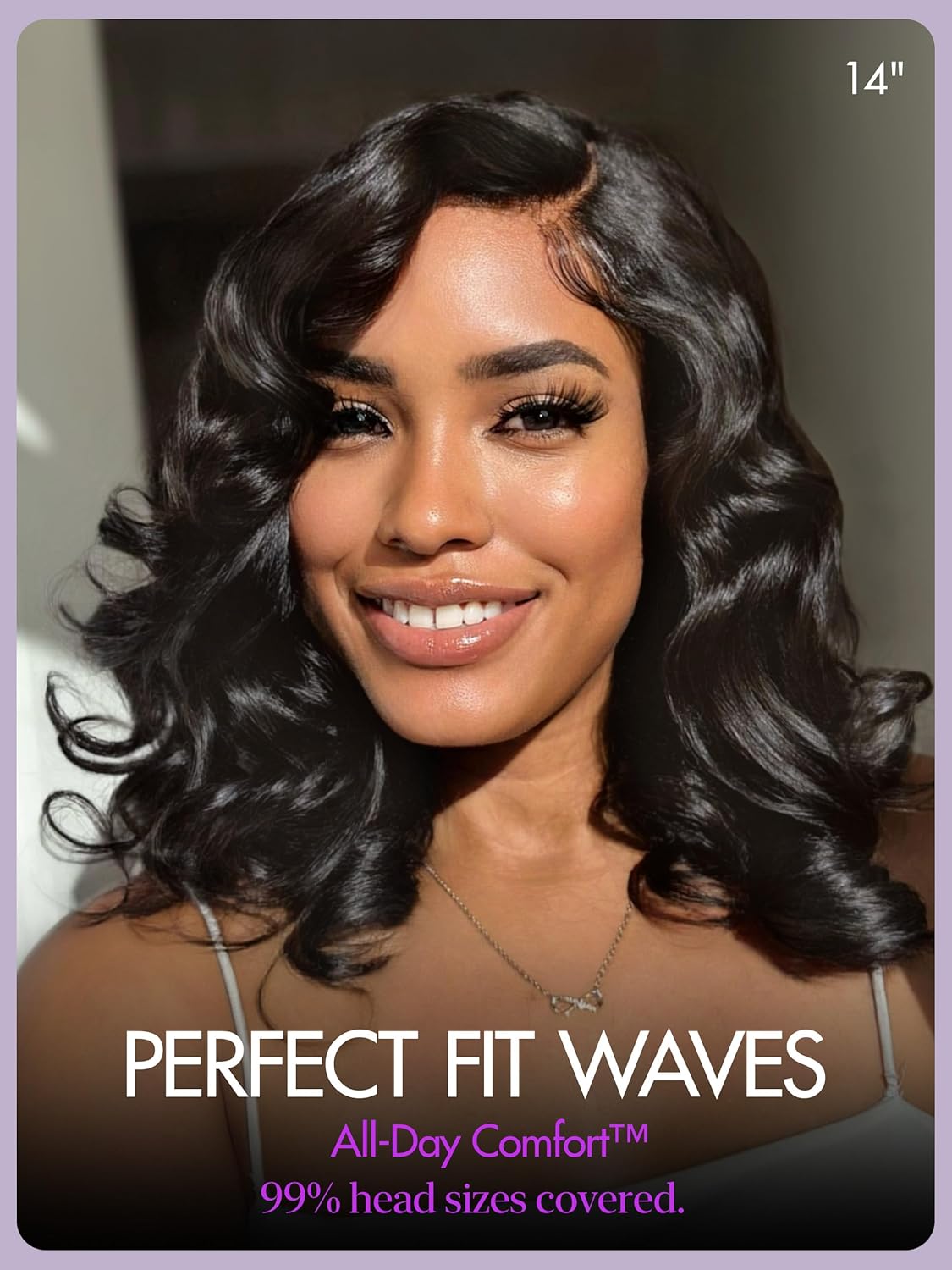 Thumbnail 1 de LUVME HAIR 18-inch 100% Human Hair Loose Wave Glueless Lace Front Wig (HD Lace, Pre-cut)