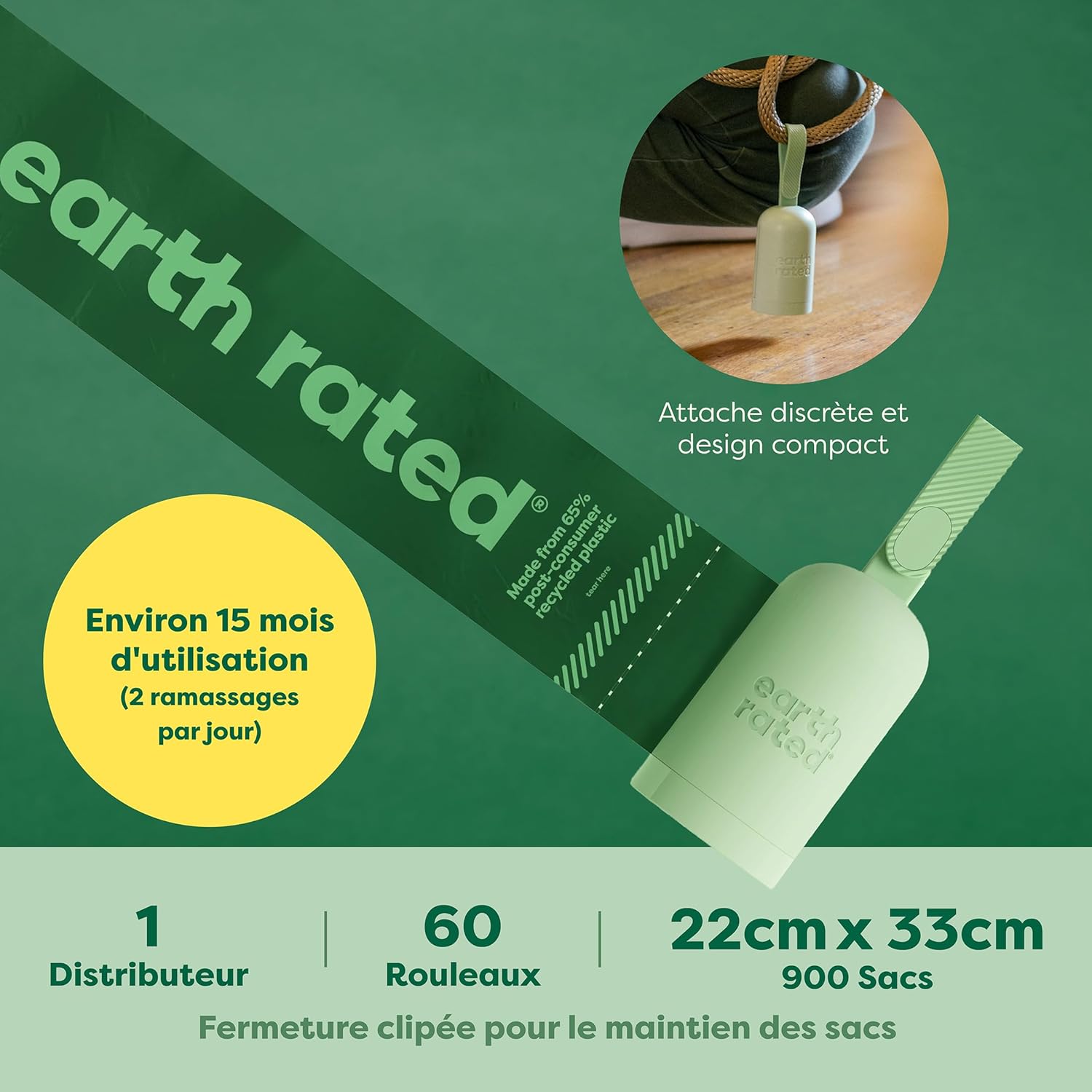 Detalle 2 de Earth Rated Porte-sacs 900 sacs