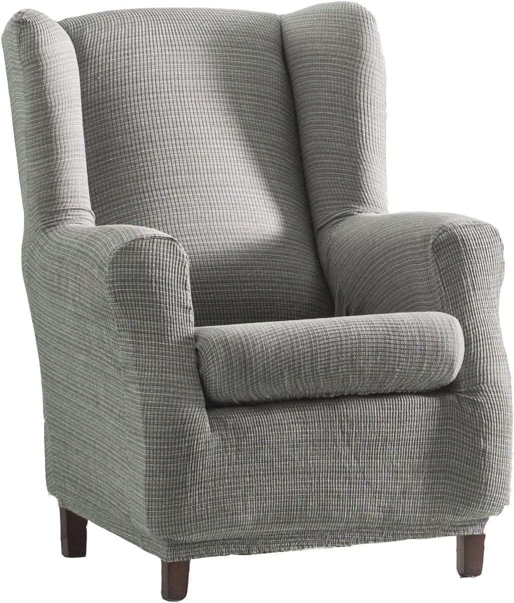 Detalle de Eysa Aquiles Elastique Repose-Tête — Housse de Fauteuil en Polyester Coton, Gris, 37x29x5 cm