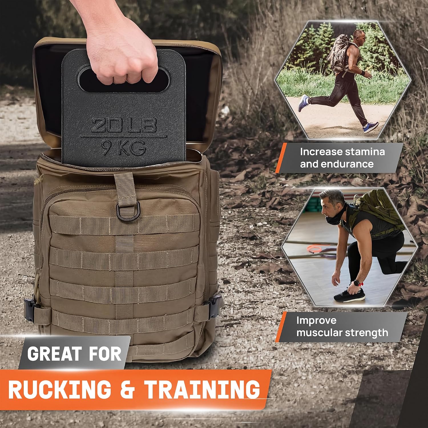 Thumbnail 6 de Yes4All ruck weight 20 lb
