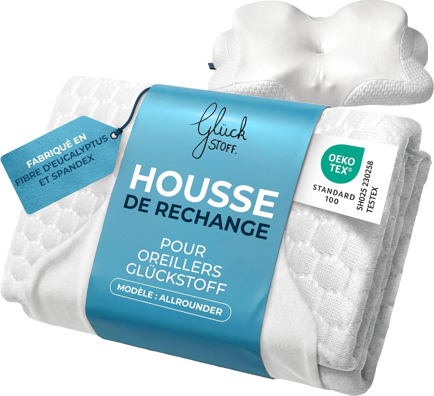 Thumbnail 6 de Glückstoff® Oreiller Ergonomique Allrounder en mousse à mémoire de forme, pour dormir sur le côté