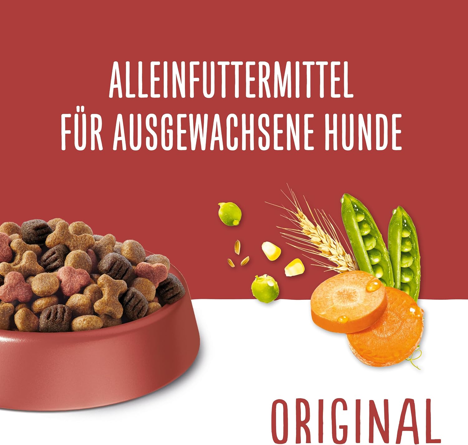 Detalle 2 de Beneful Original Hundefutter trocken mit Rind und Gartengemüse – 12 kg