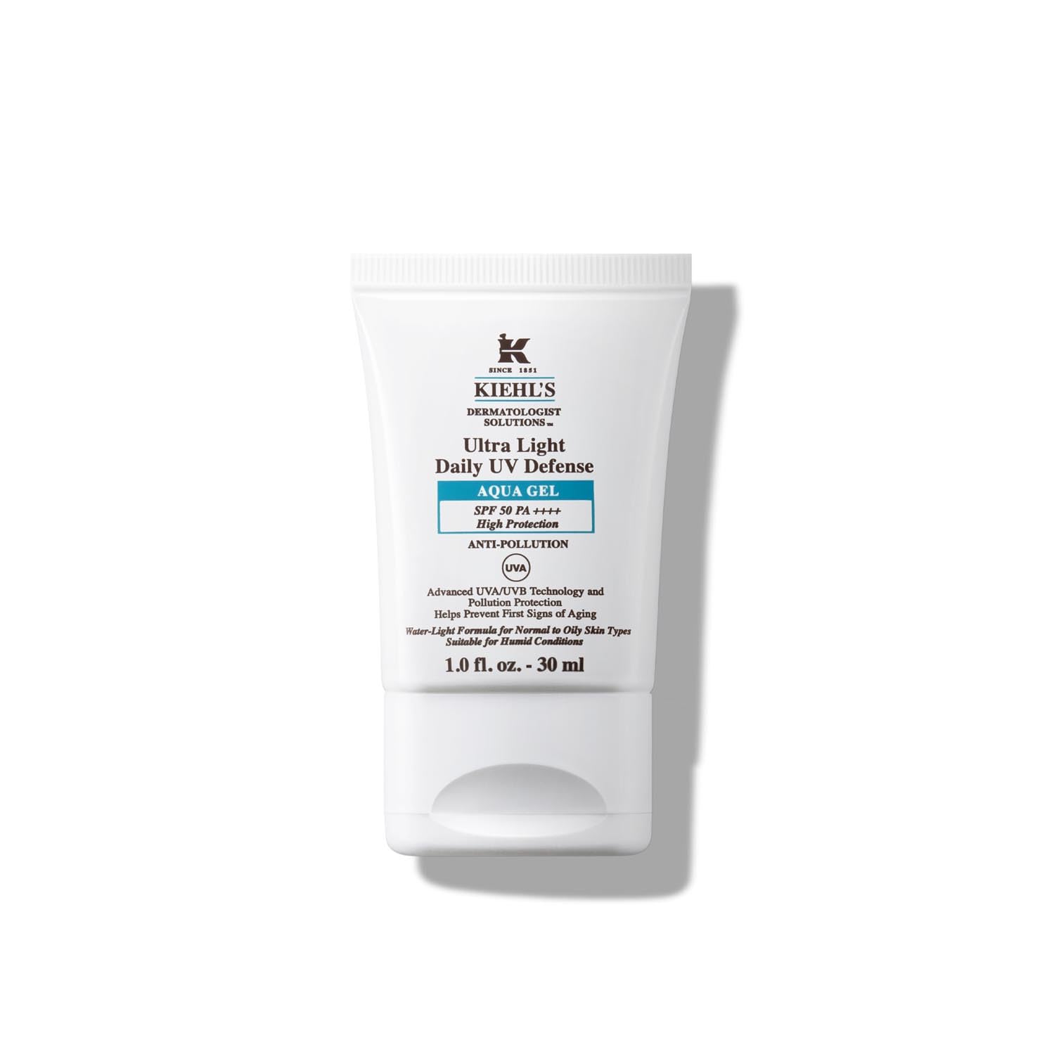 Detalle de KIEHL'S Ultra Light Daily UV Defense Aqua Gel SPF 50 – Leichter Sonnenschutz für ölige Haut