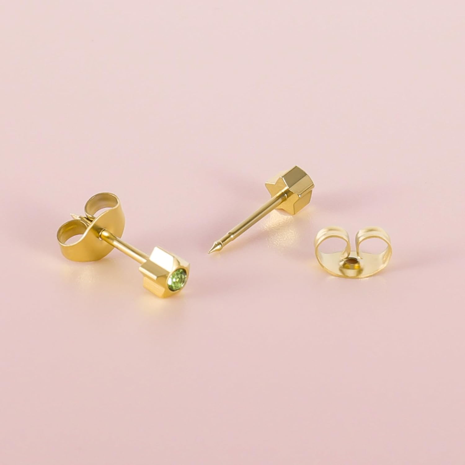 Detalle 2 de 12 Paar Ohrpiercing Ohrstecker Set vergoldet