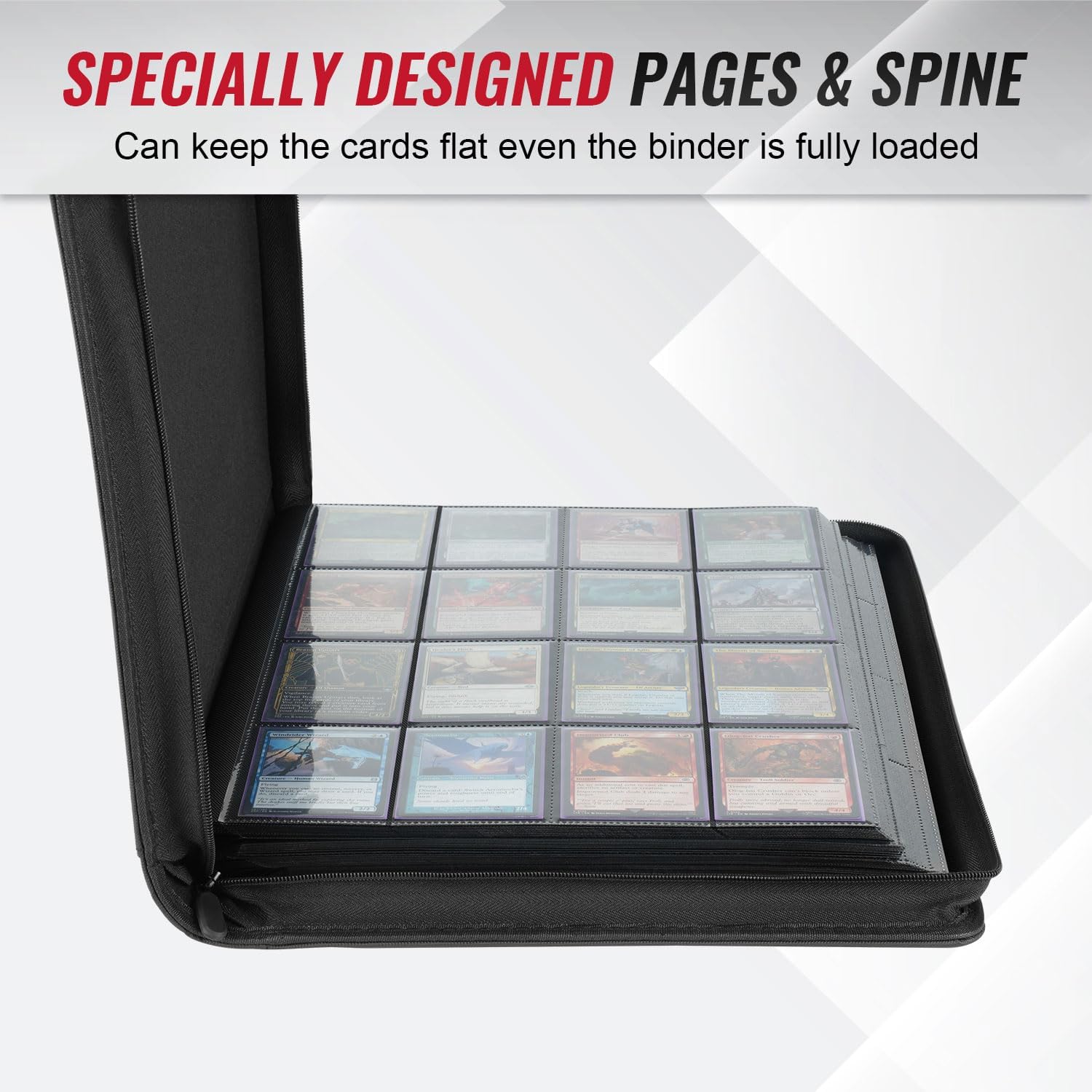 Thumbnail 6 de Migitec TB-1280 16-Pocket Trading Card Binder, 1,280-Card Capacity, Zippered