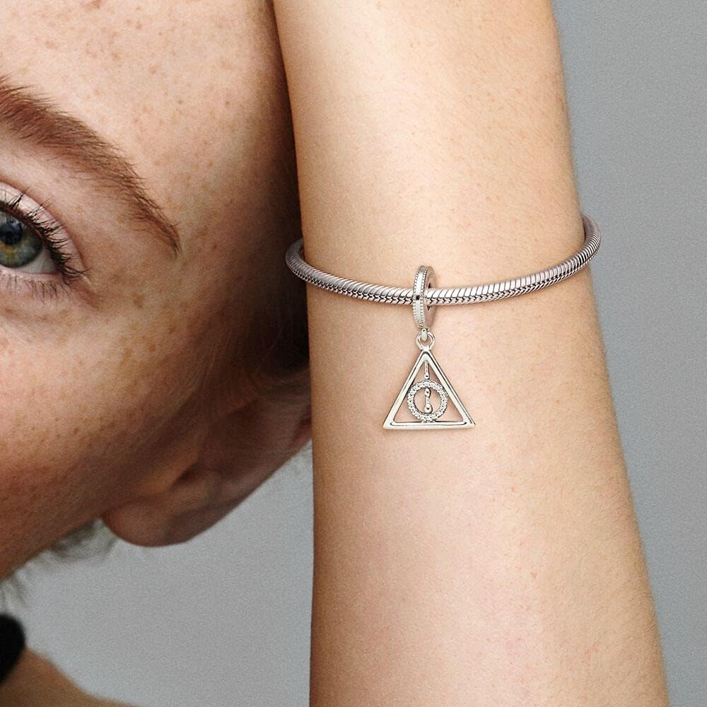 Thumbnail 1 de HAEPIAR 925er Sterling-Silber Charm „Außerirdischer Hund“ mit Zirkonia für Armbänder