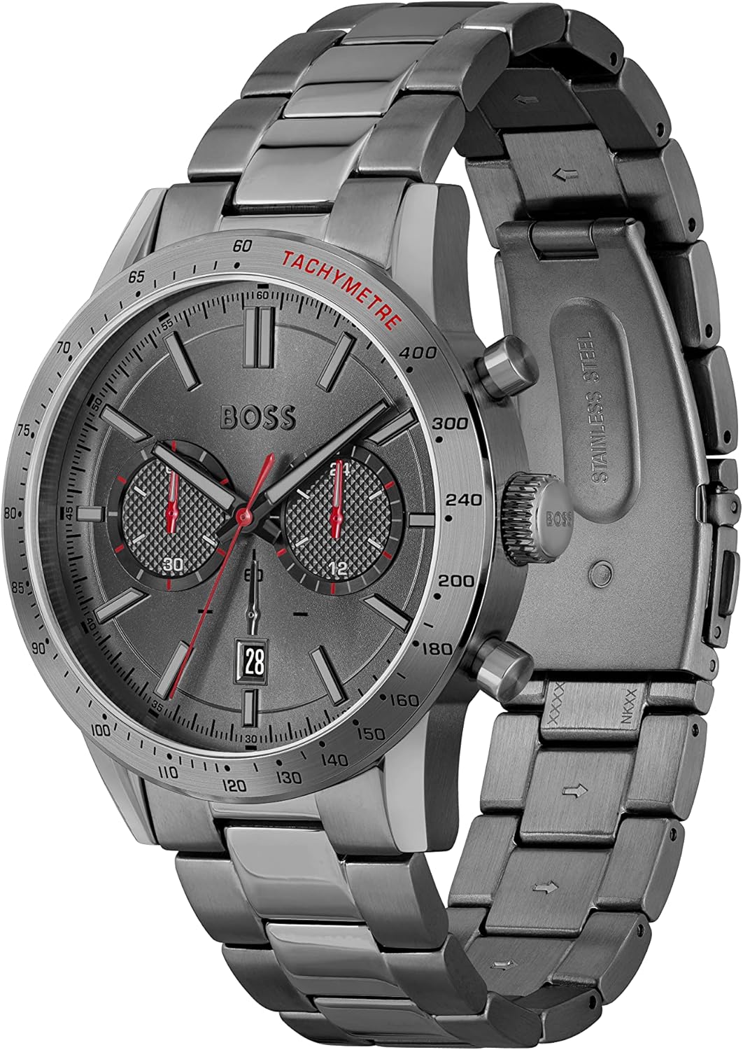 Thumbnail 1 de BOSS Orologio cronografo al quarzo da uomo ALLURE con cinturino in acciaio inox grigio, 1513924