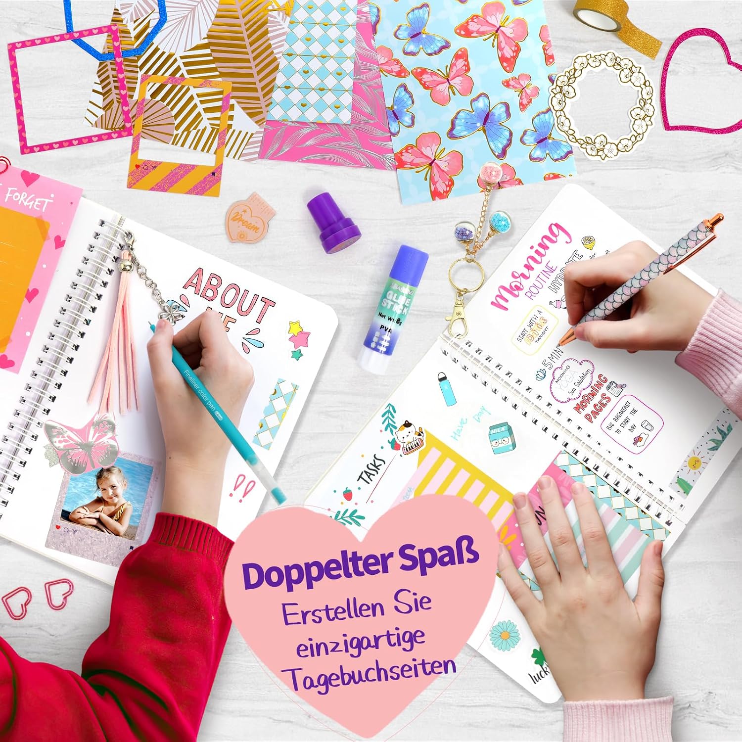 Detalle de Mega Tagebuch Set 2er Pack 80 Blatt