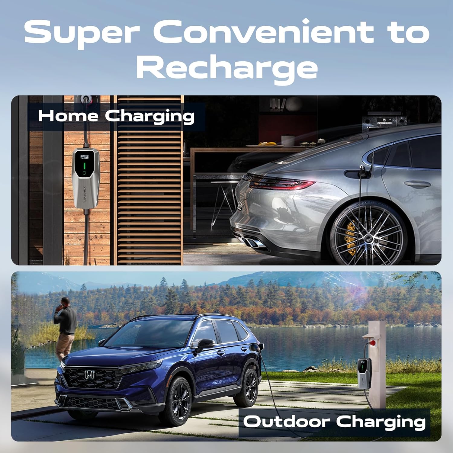 Thumbnail 2 de VDLPOWEREU EV Charger 11kW Type 2 (6–16A) with 5m cable, LCD, IP65