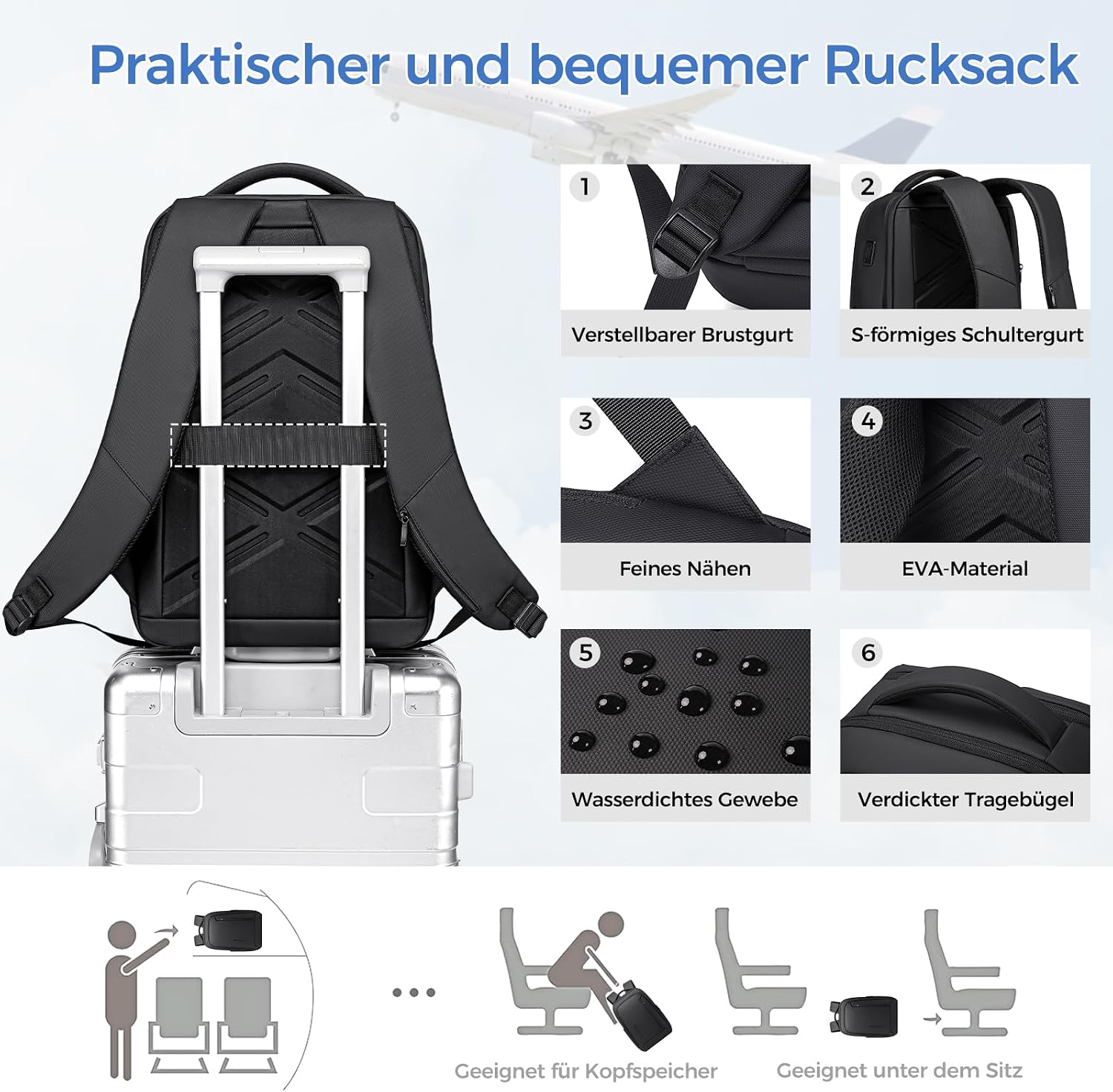 Thumbnail 3 de Fenree.geer Laptop Rucksack 17 Zoll Business